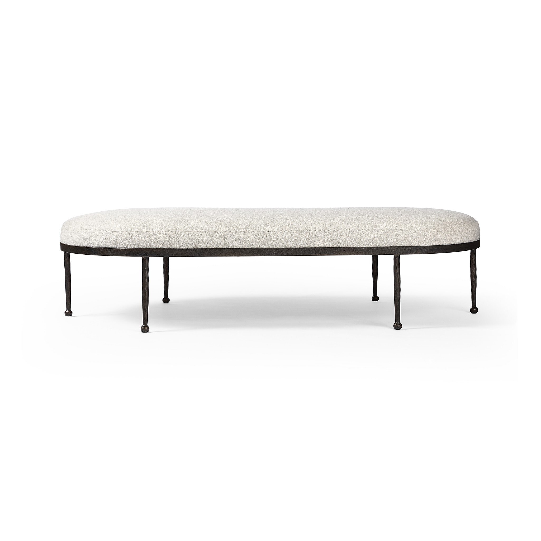 Four Hands Furniture Corinne Cocktail Ottoman - Crete Pebble 245213-002