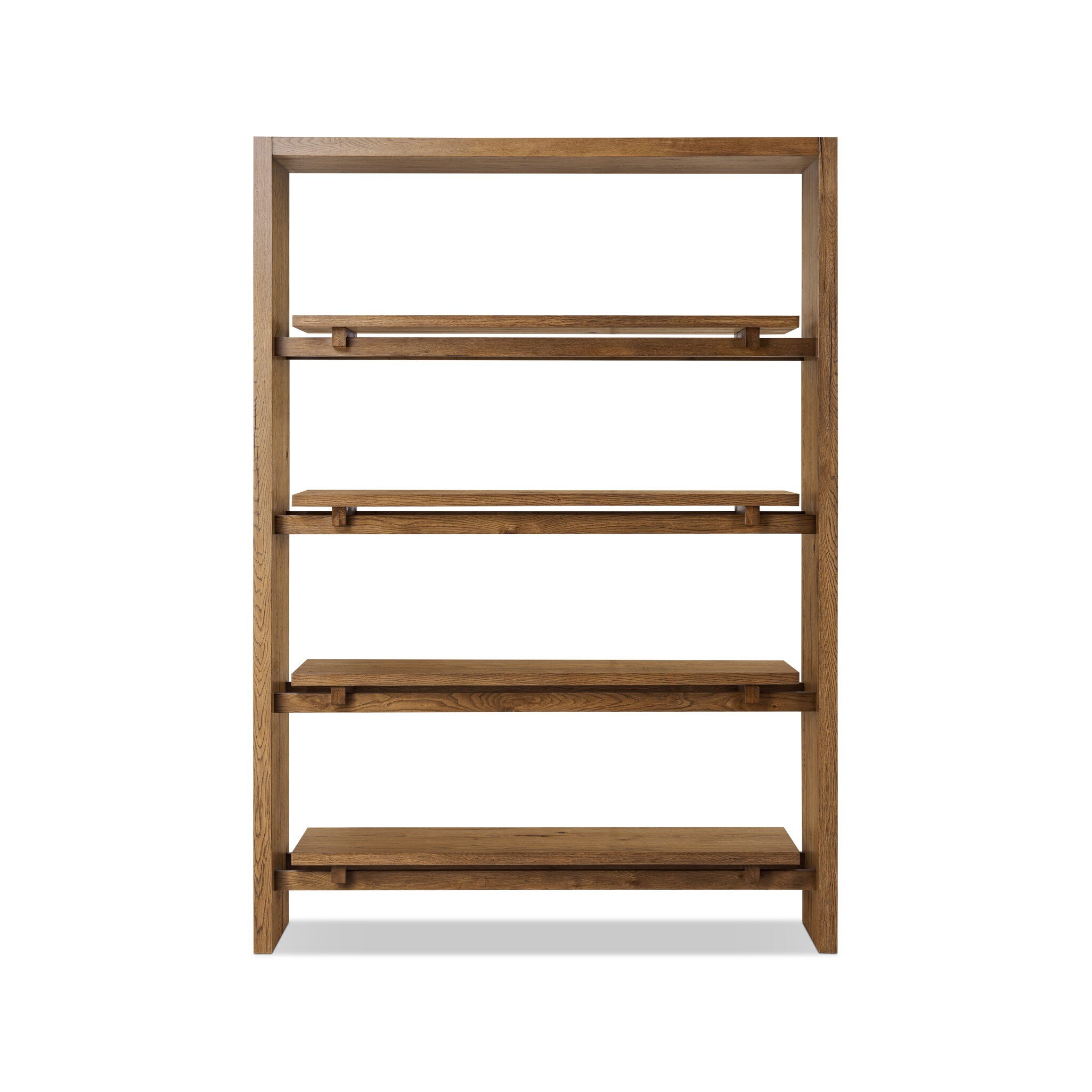 Four Hands Furniture Theodore Bookcase - Rustic Amber Oak Veneer 245273-001