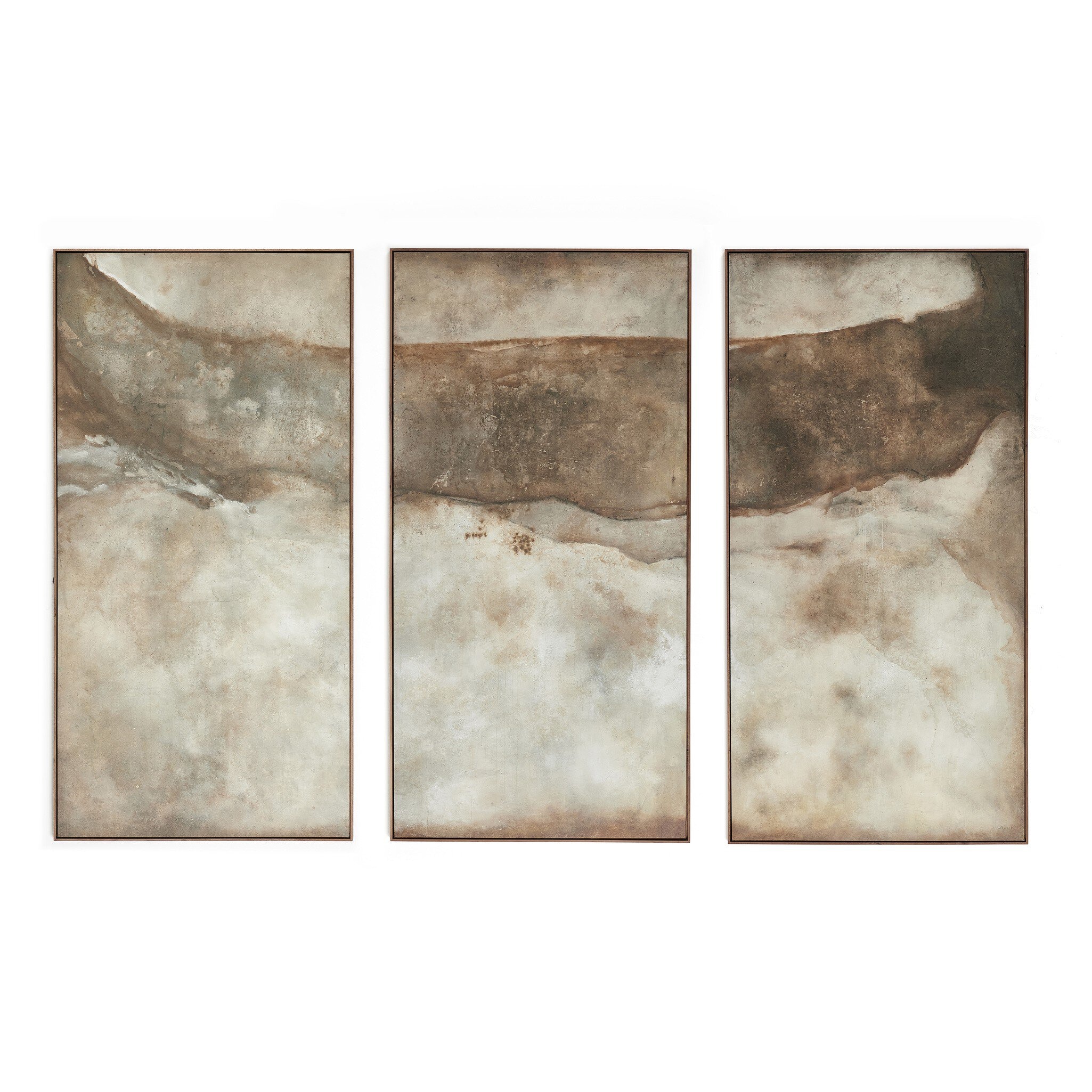 Four Hands Furniture Revere Triptych by Matera - Rustic Walnut Floater 245277-002