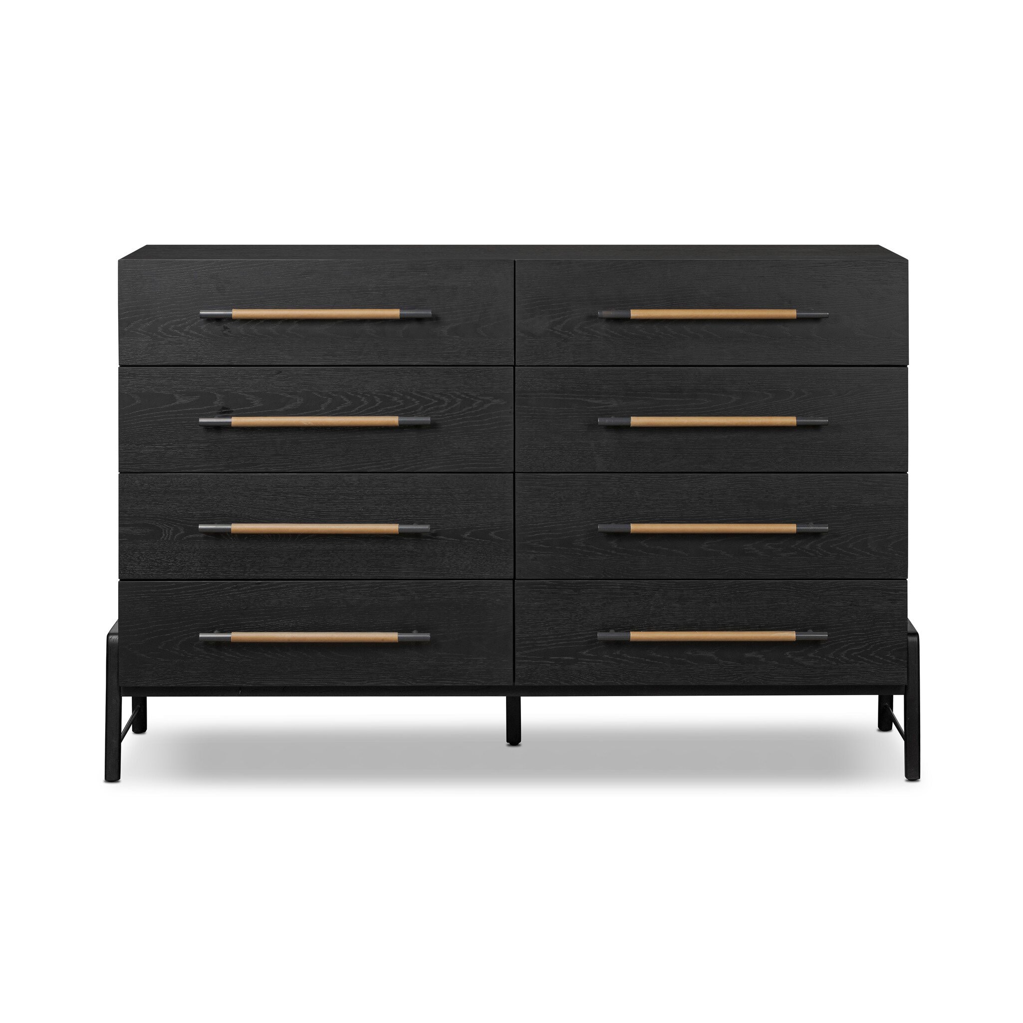 Four Hands Furniture Rosedale 8 Drawer Dresser - Ebony Oak Veneer 246172-002