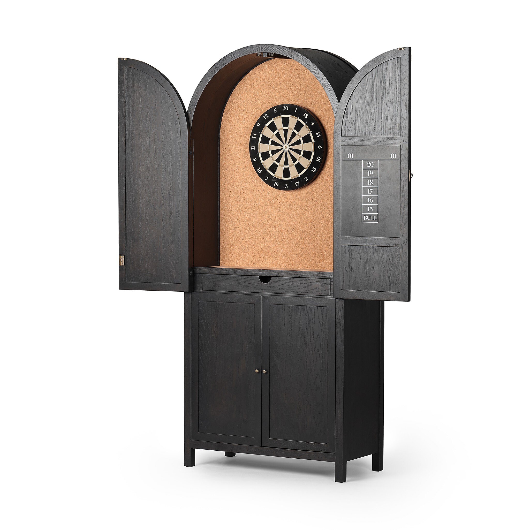 Four Hands Furniture Darts Cabinet - Tonal Dartboard 246282-001