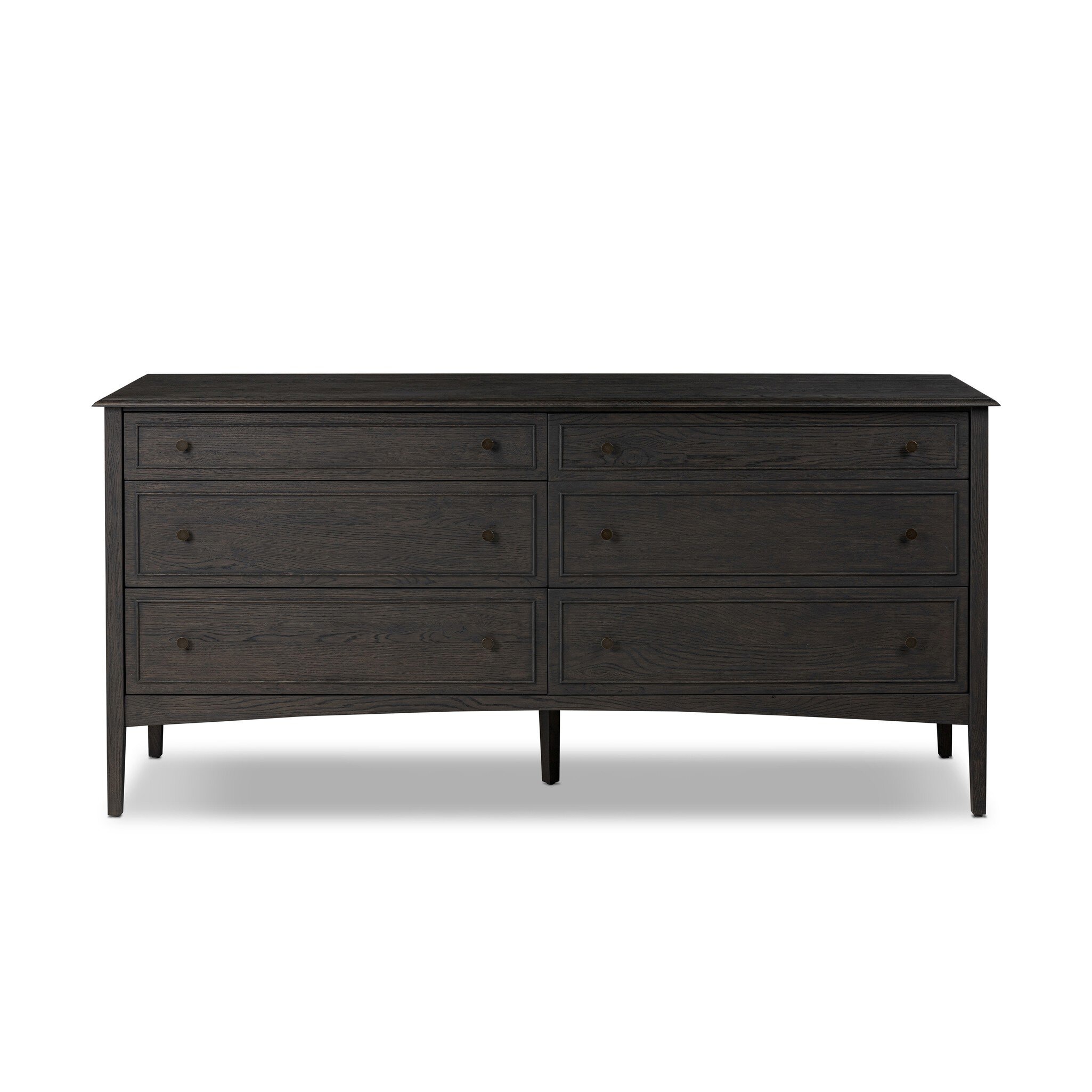 Four Hands Furniture Maggie 6 Drawer Dresser - Smoked Black Oak Veneer 246648-002