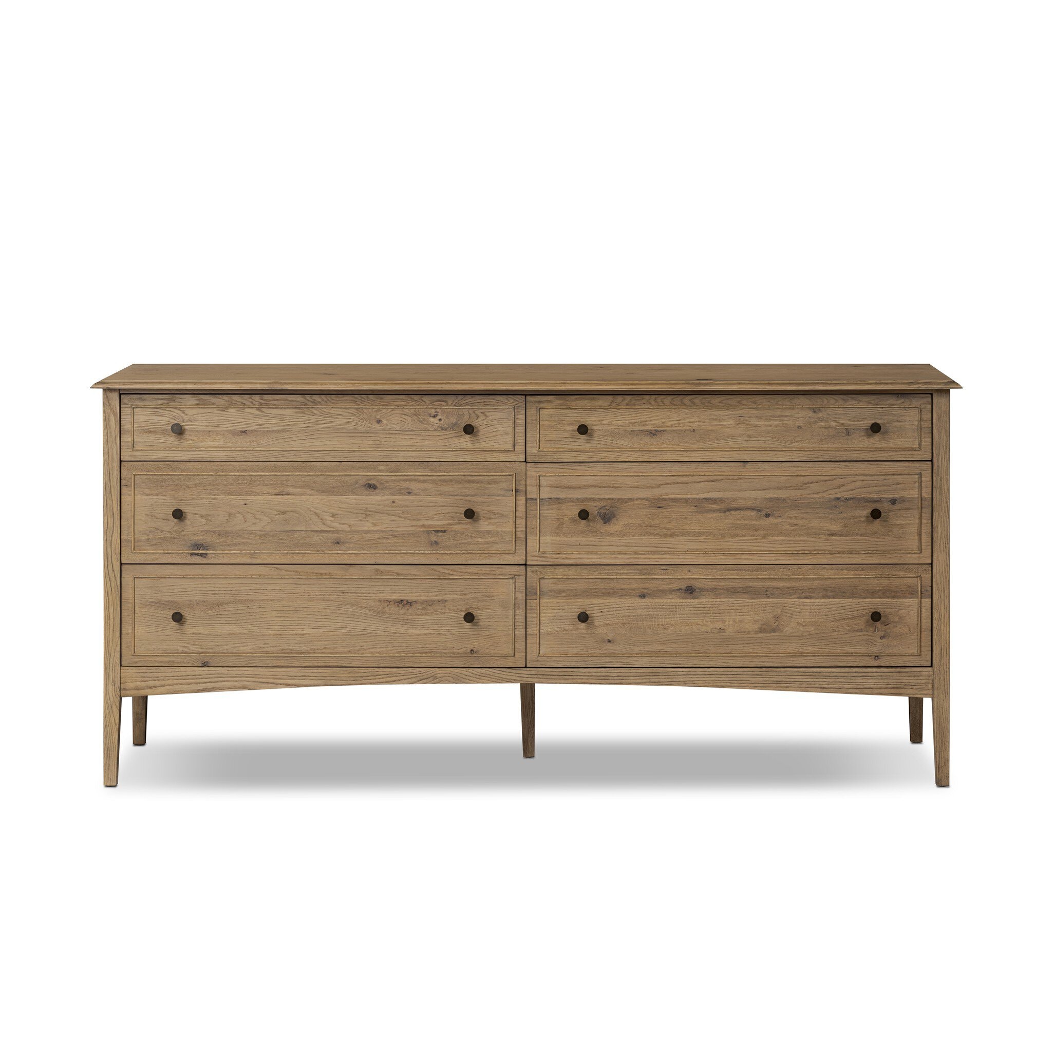Four Hands Furniture Maggie 6 Drawer Dresser - Aged Smoked Oak Resawn 246648-003