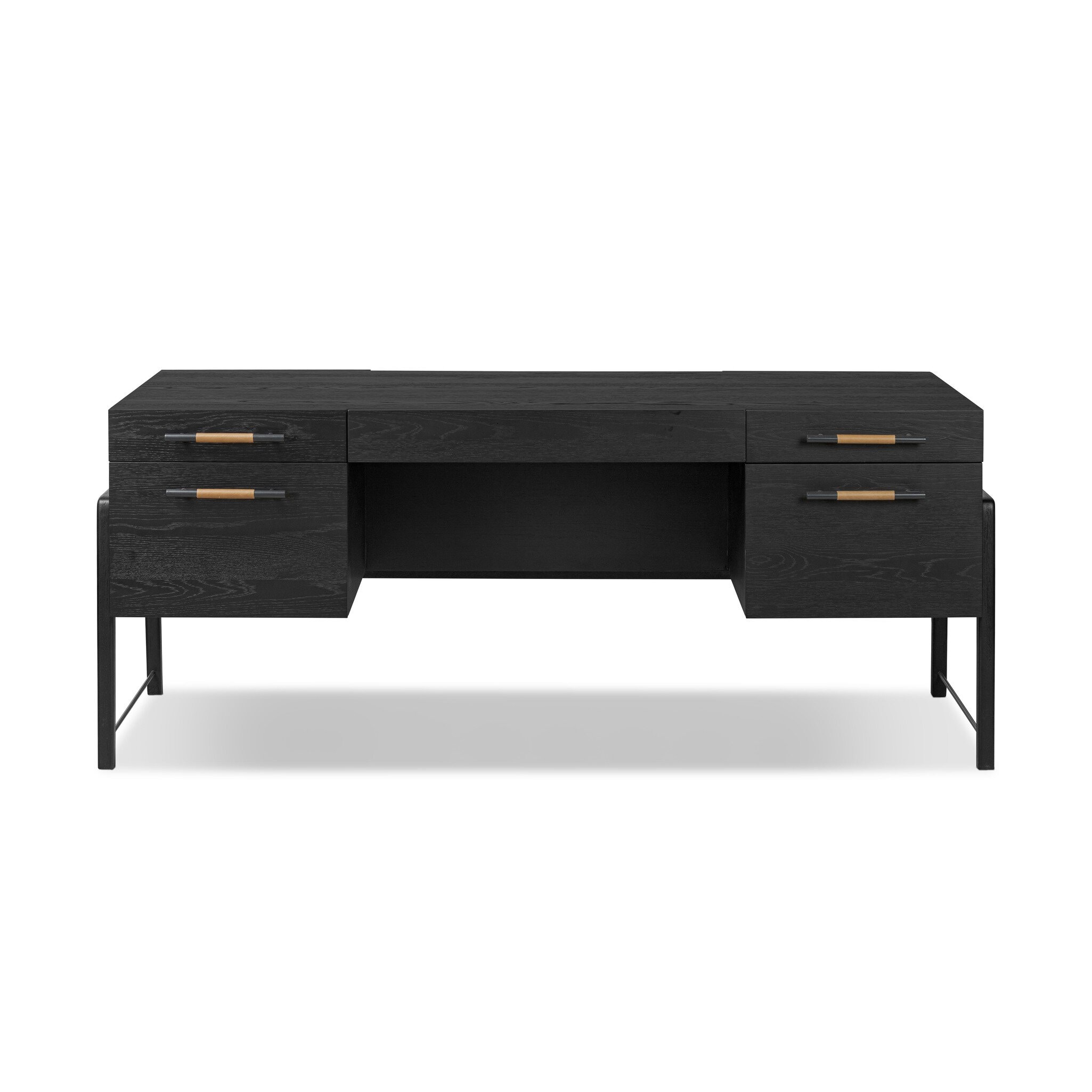 Four Hands Furniture Rosedale Executive Desk - Ebony Oak Veneer 246801-002
