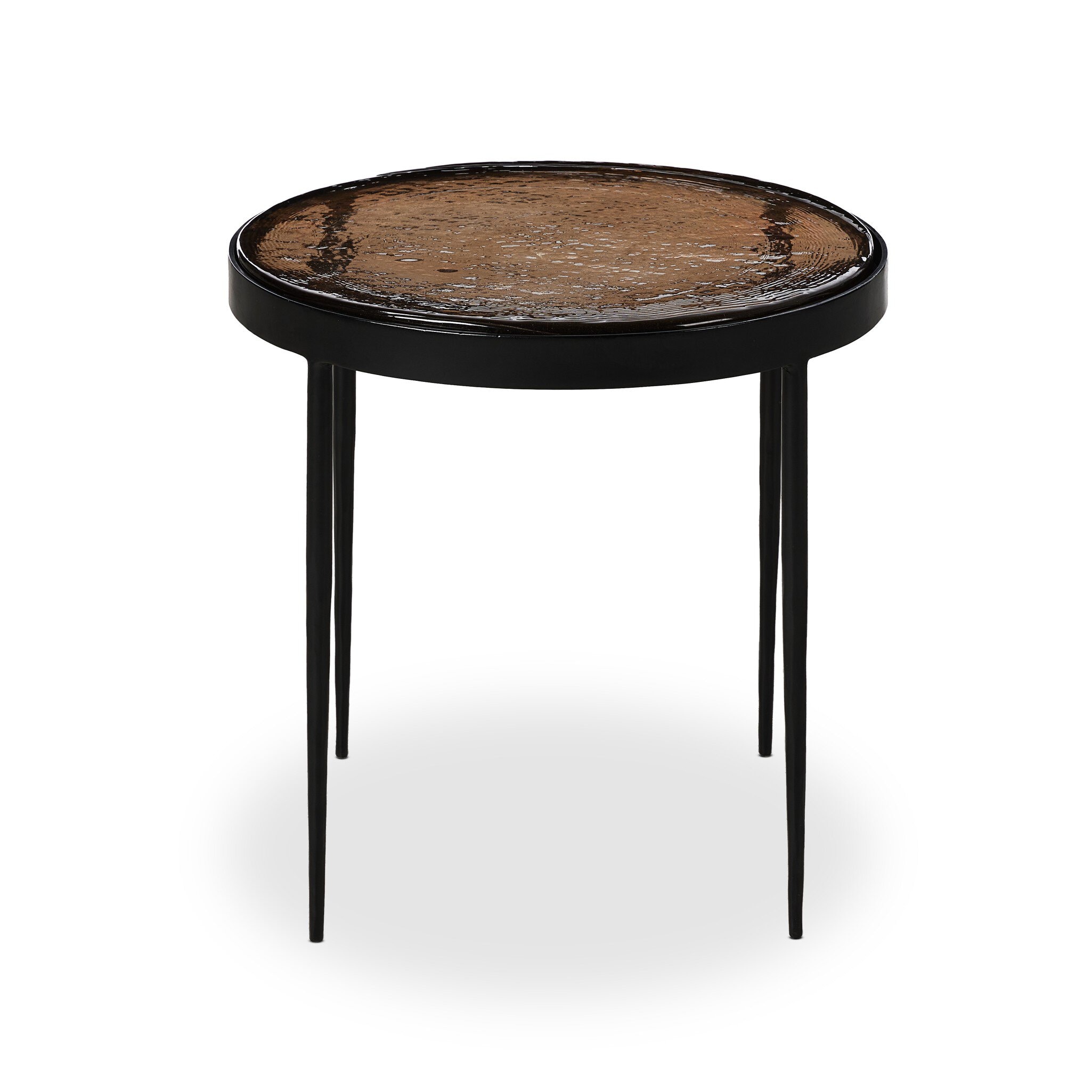 Four Hands Furniture Yoko Nesting Table - Smoked Brown Cast Glass 246809-001