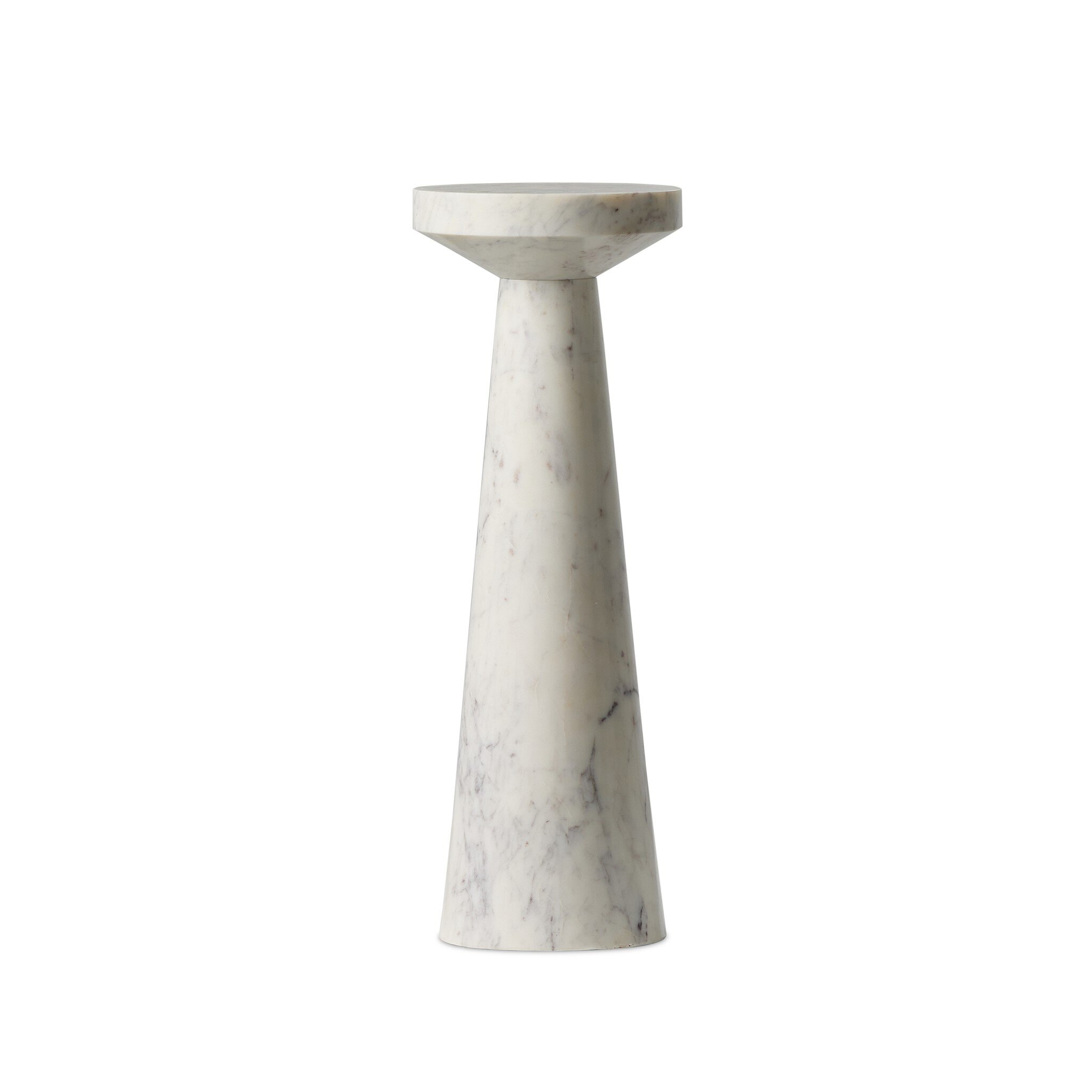 Four Hands Furniture Mabel Nesting End Table - Veined White Marble 246905-001