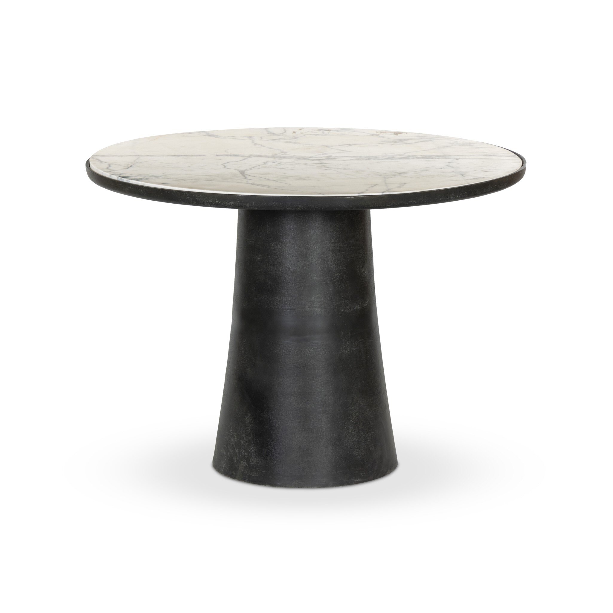Four Hands Furniture Balboa Outdoor Dining Table - Veined White Marble 247021-001