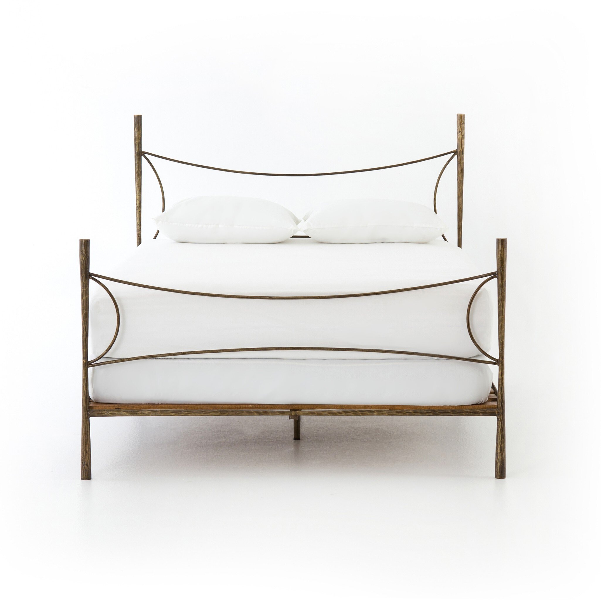 Four Hands Furniture Westwood King Bed-Antique Brass IELE-91K