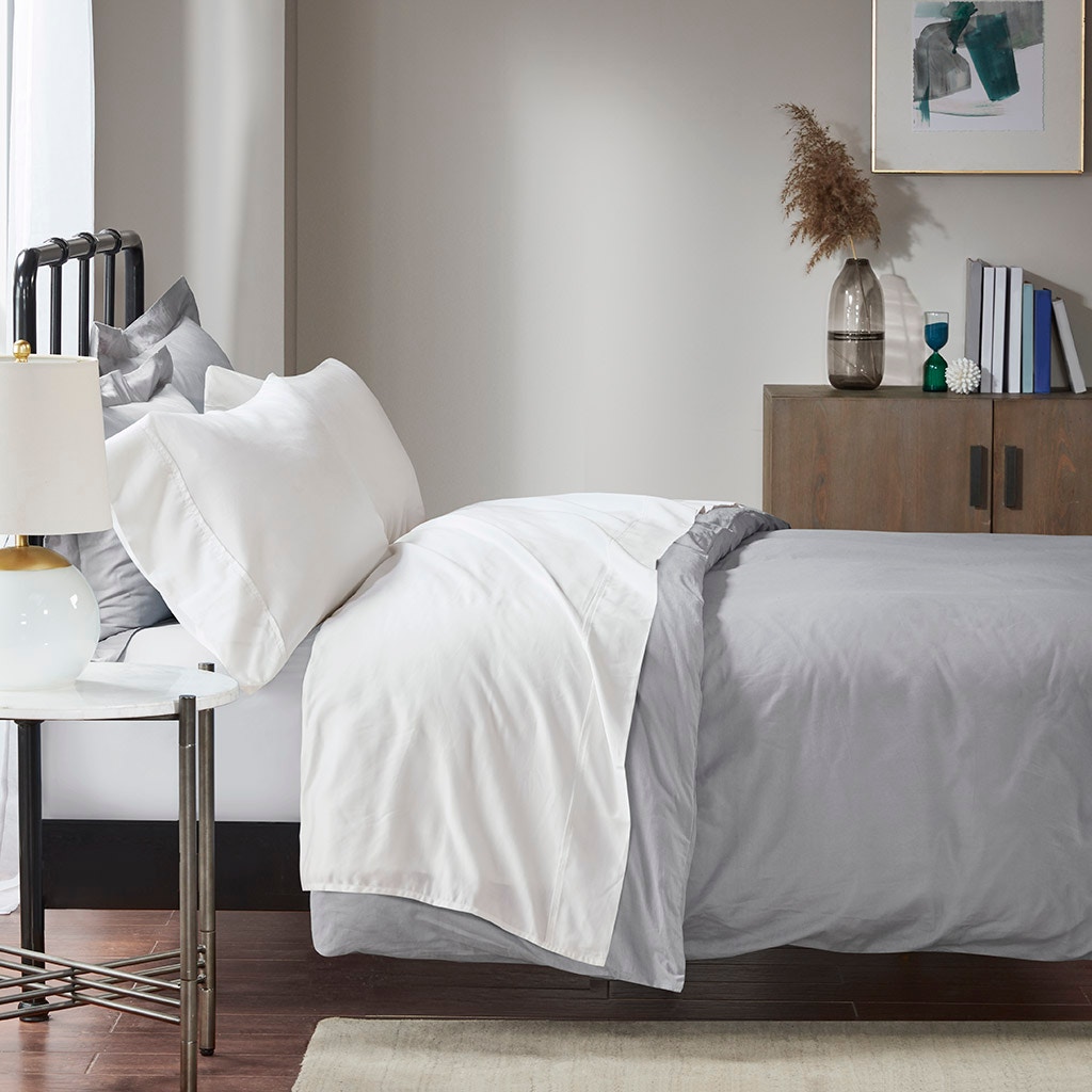 Hampton Hill Bedding 1500 Thread Count Cotton Blend 4 PC Sheet Set MP20-4841