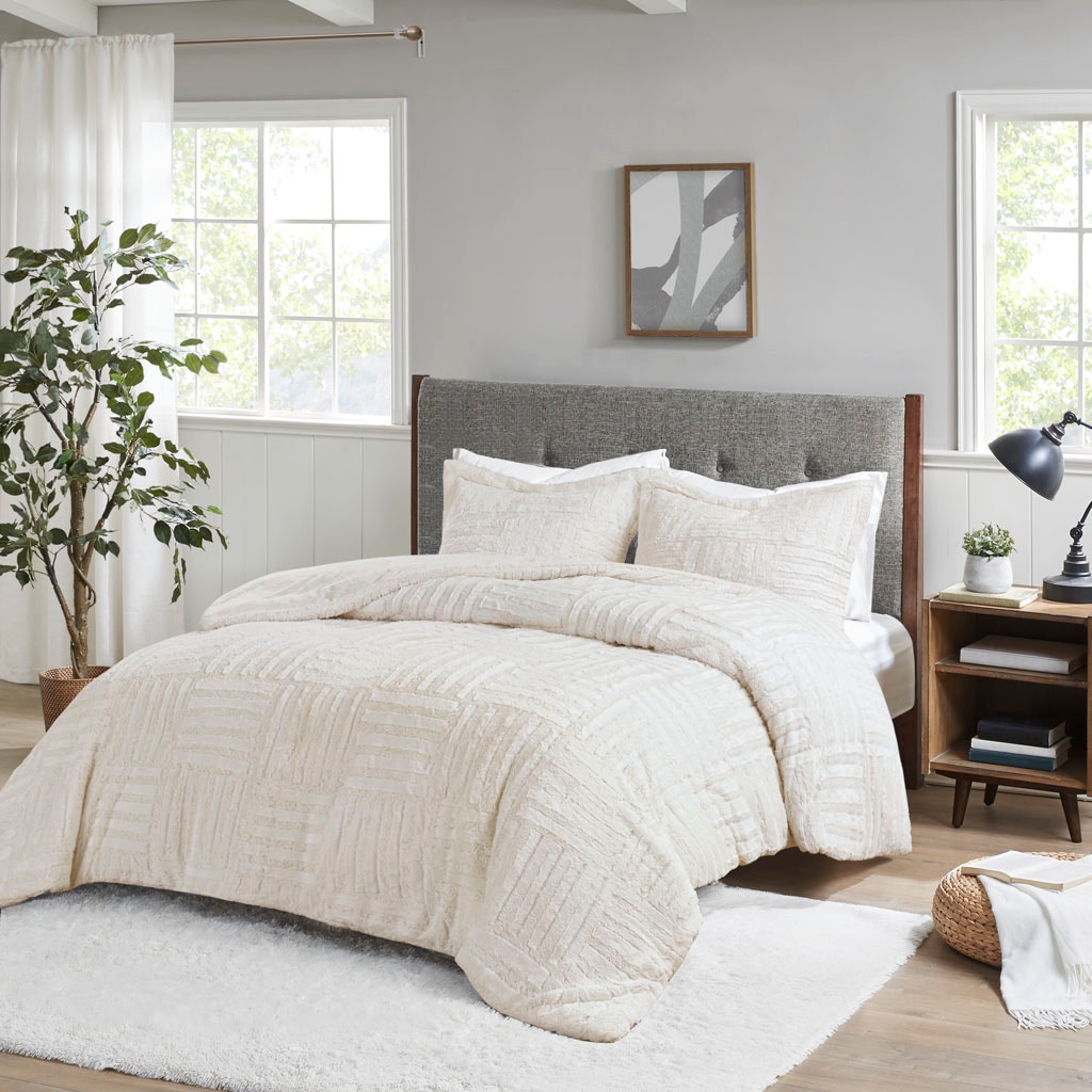 Hampton Hill Bedding Arctic Fur Down Alternative Comforter Mini Set BASI10-0254