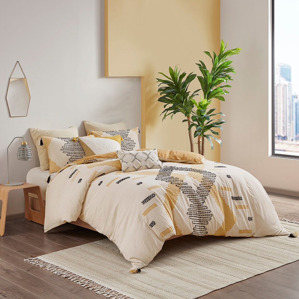 Hampton Hill Bedding Arizona 3 Piece Cotton Duvet Cover Set II12-1114