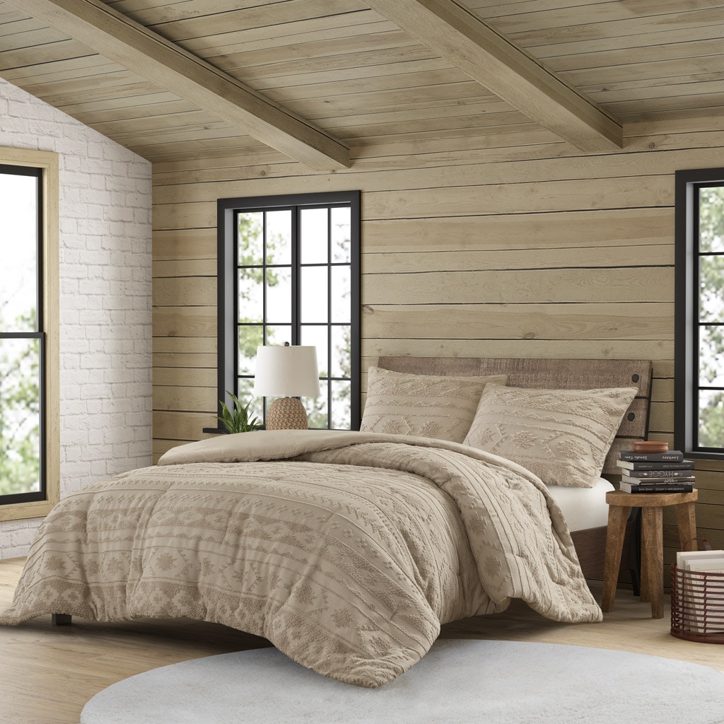 Hampton Hill Bedding Breckenridge Chenille Oversized Comforter Set WR10-3975