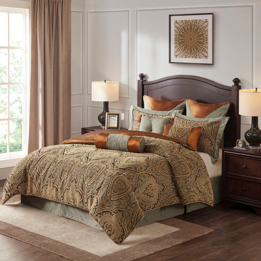 Hampton Hill Bedding Canovia Springs Jacquard Comforter Set JLA10-055