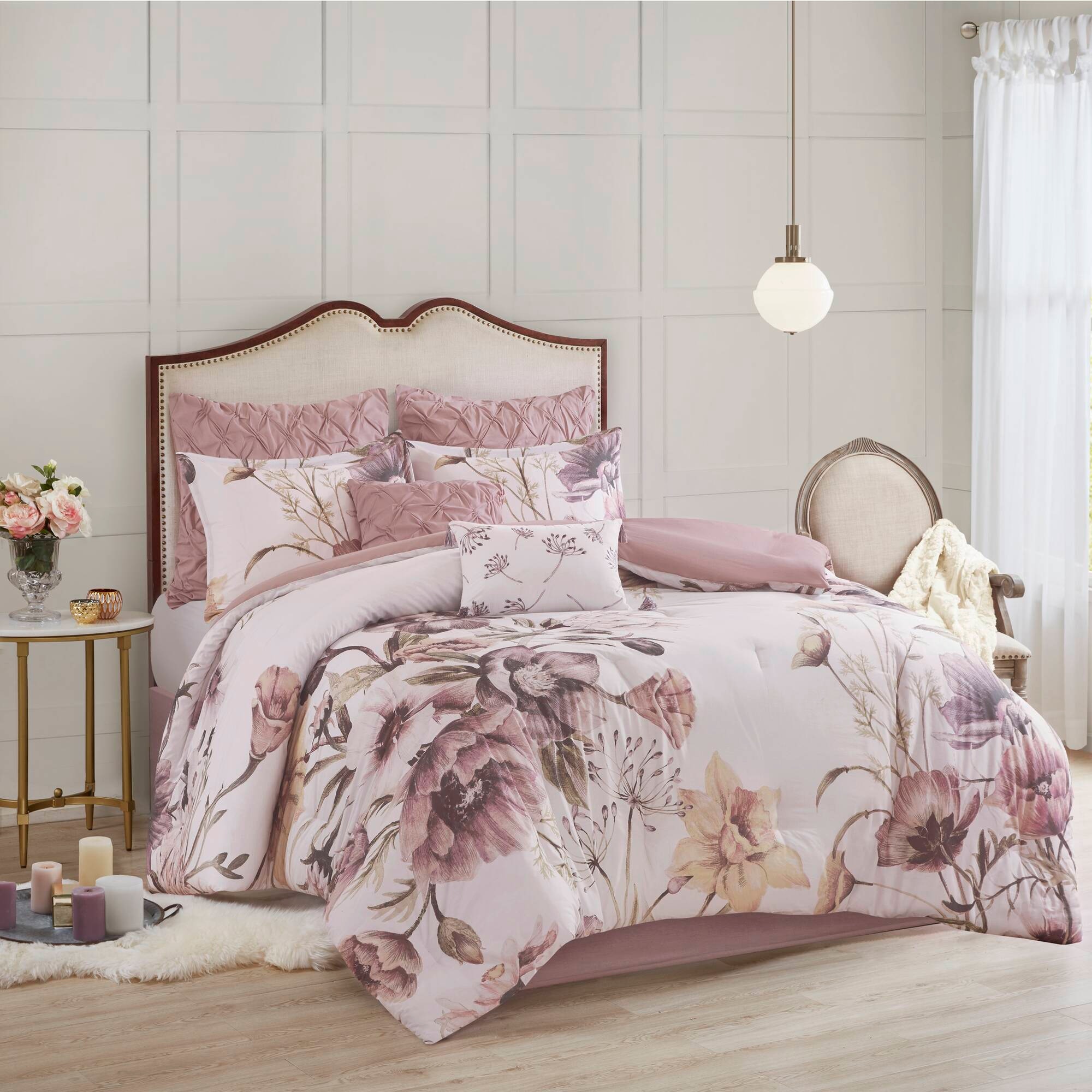 Hampton Hill Bedding Cassandra 8 Piece Cotton Printed Comforter Set MP10-6164