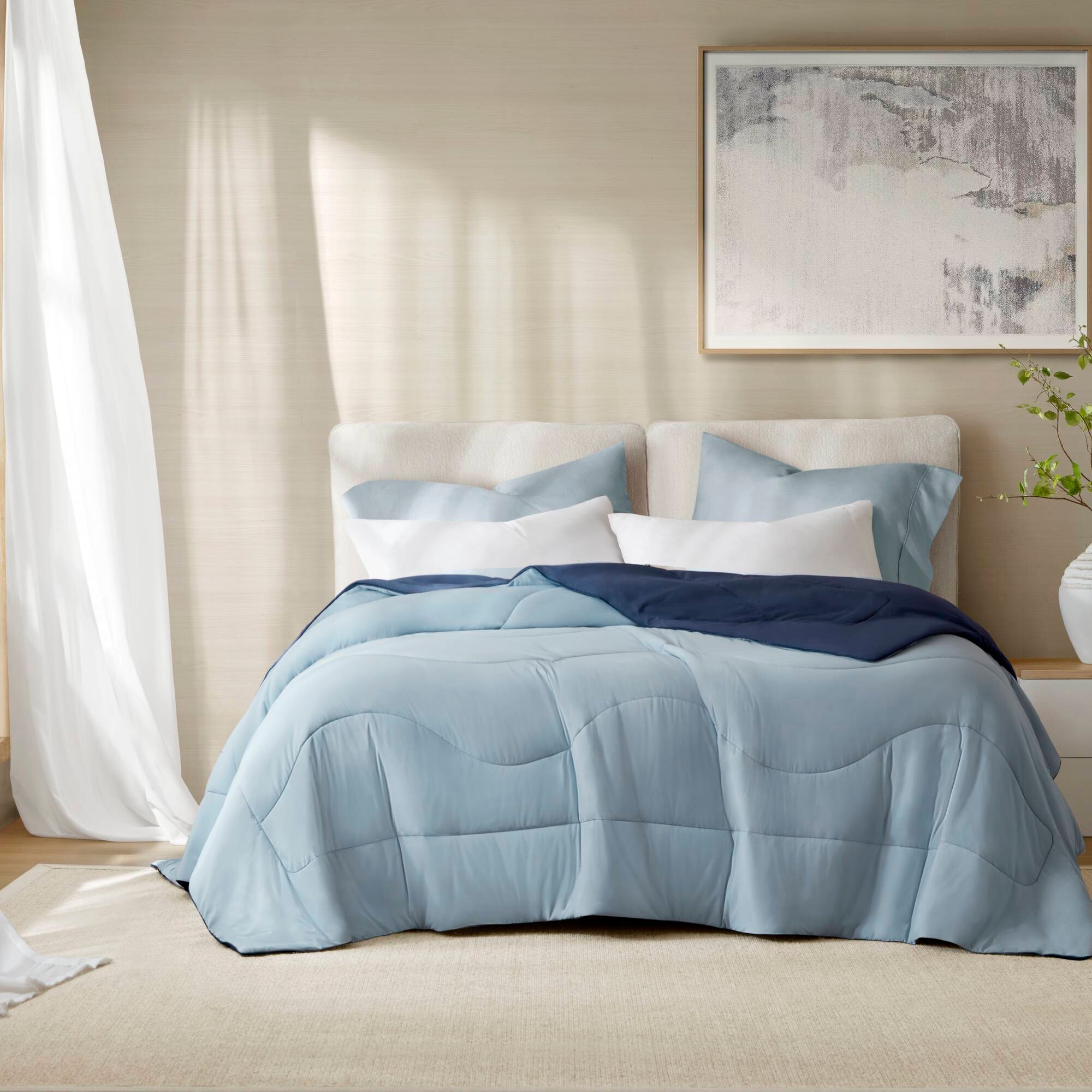 Hampton Hill Bedding Cooling Reversible Tencel Comforter Blanket HHD10-1936