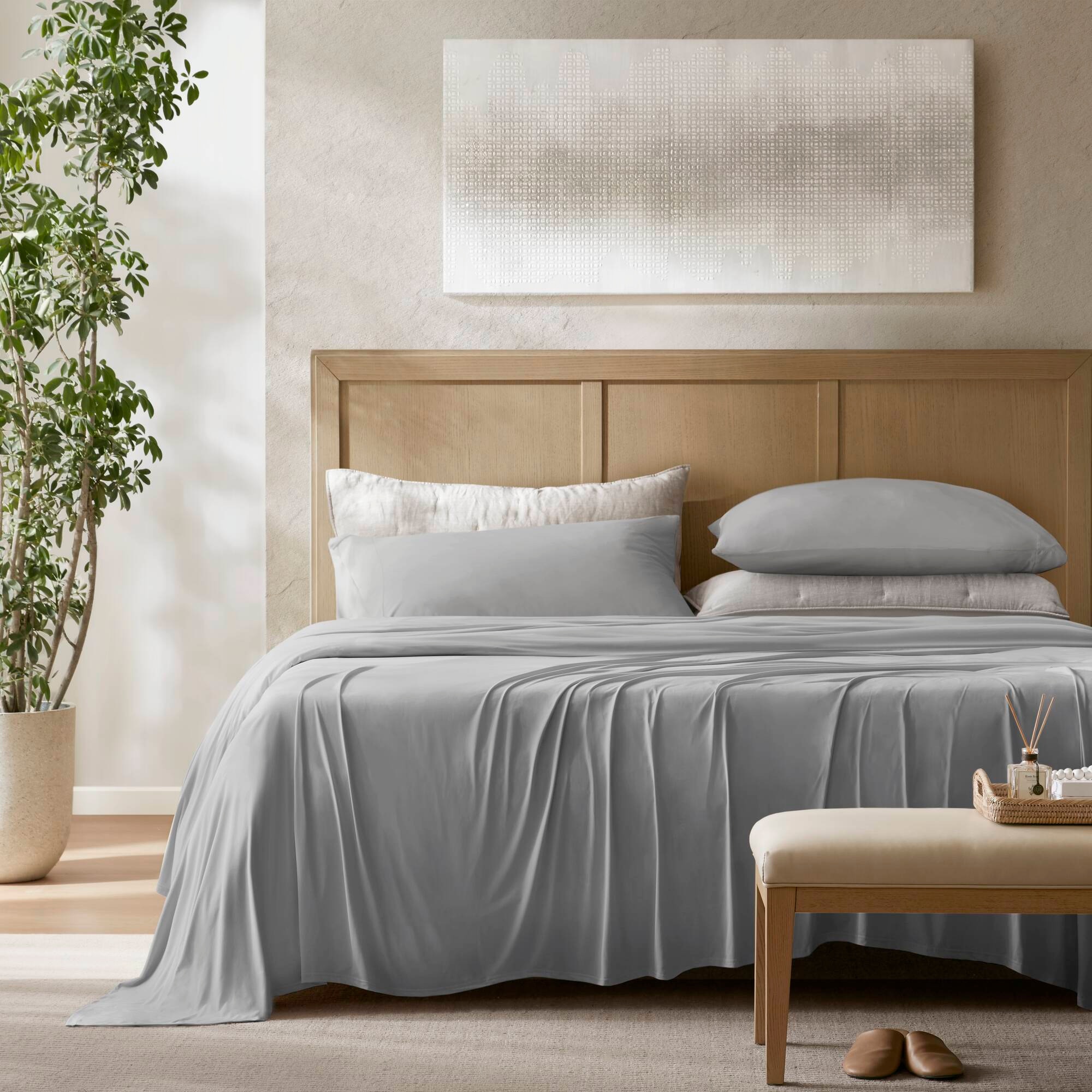 Hampton Hill Bedding Cooling Stretch Jersey Sheet Set HHD20-1909