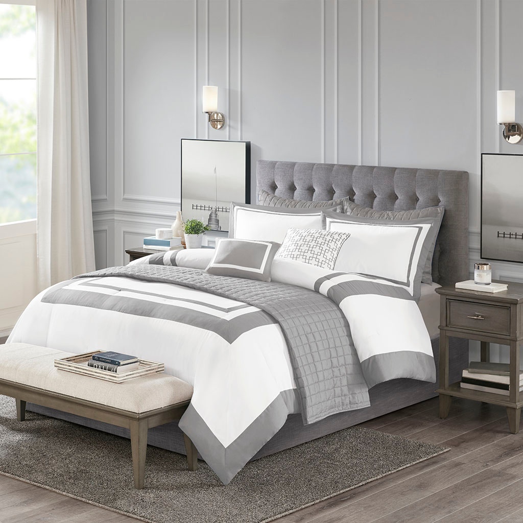 Hampton Hill Bedding Heritage 8 Piece Comforter and Quilt Set Collection MP10-6140