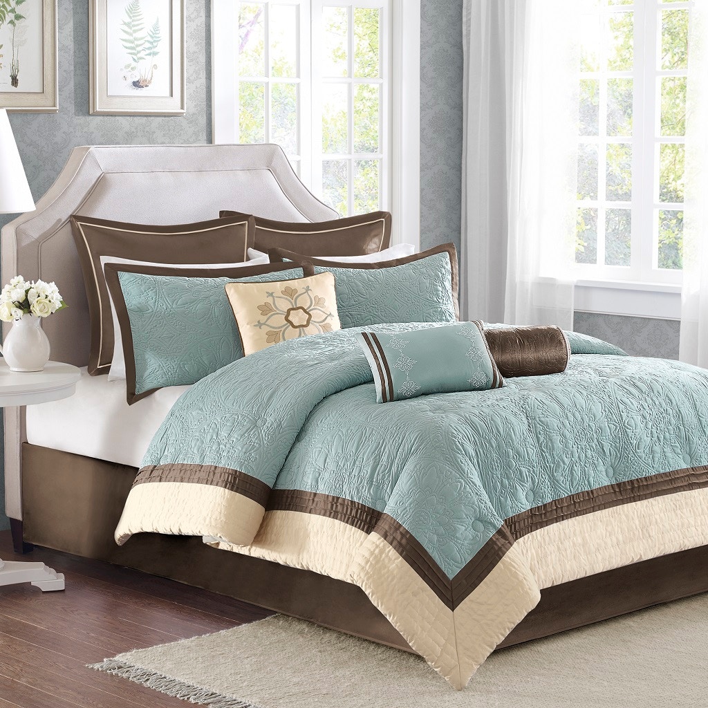 Hampton Hill Bedding Juliana 9 Piece Charmeuse Comforter Set MP10-458