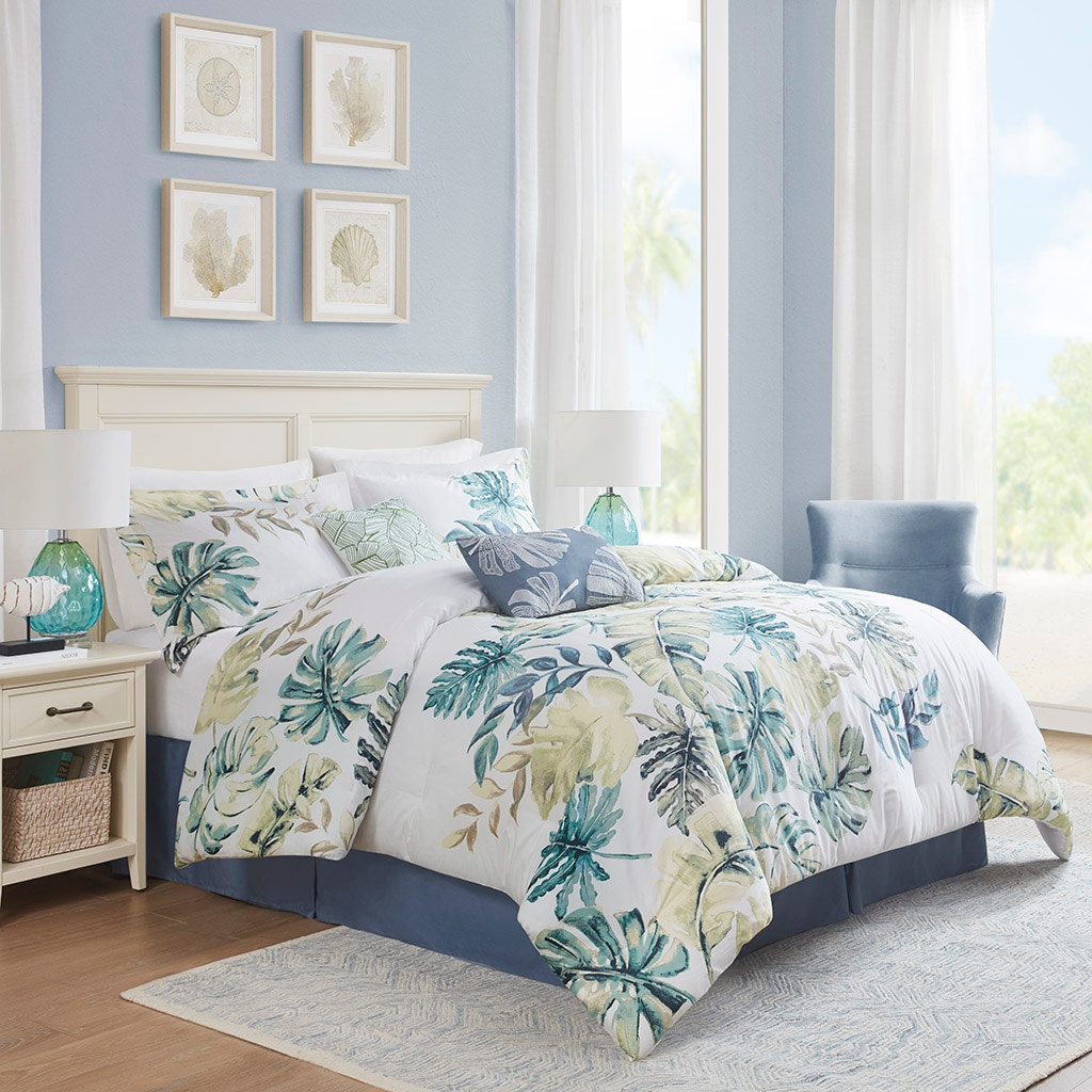 Hampton Hill Bedding Lorelai Cotton Printed 6 Piece Comforter Set HH10-1619