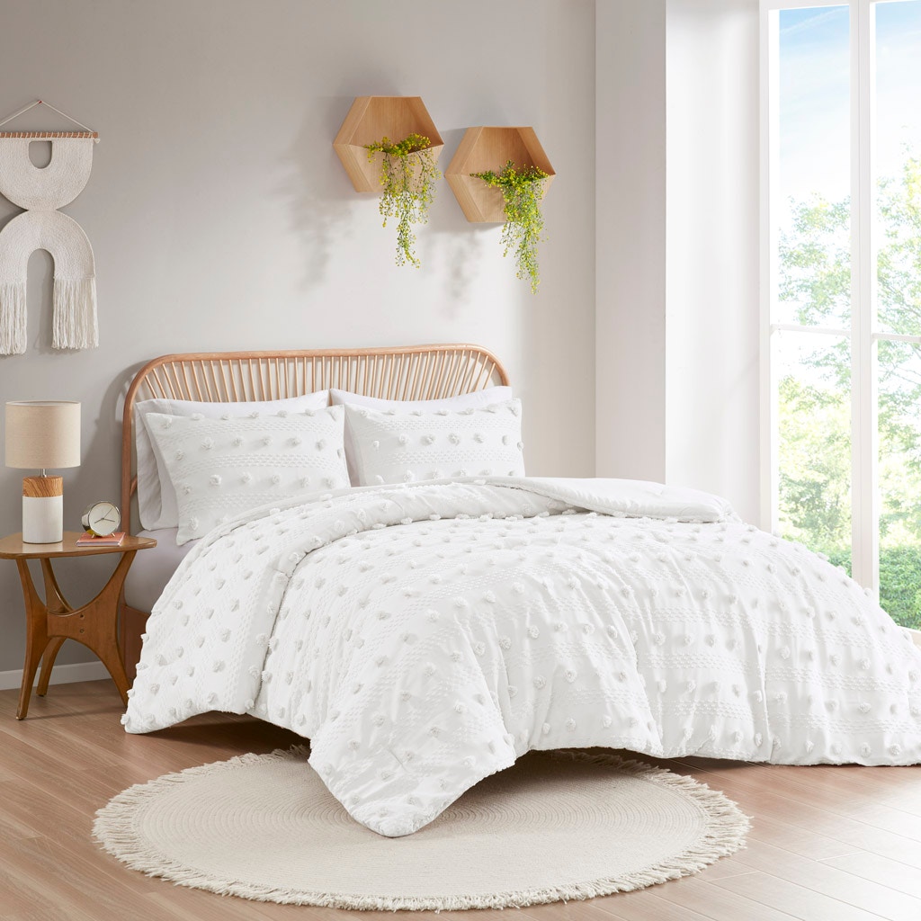 Hampton Hill Bedding Lucy Clip Jacquard Comforter Set ID10-2189