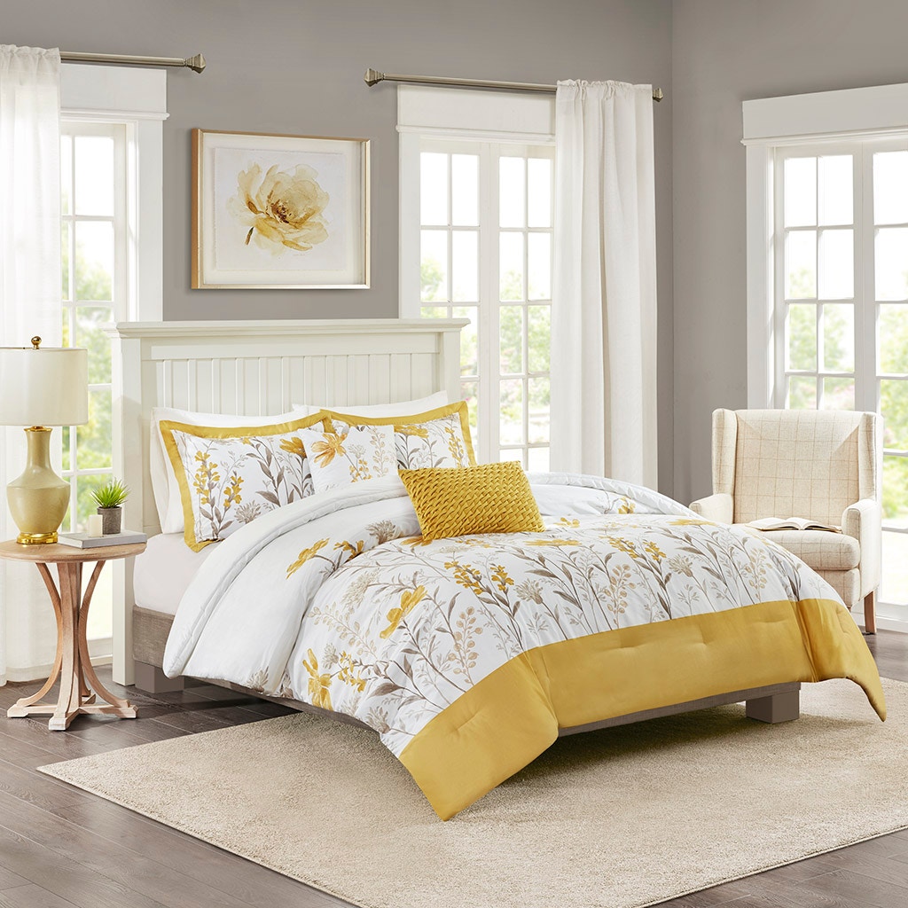 Hampton Hill Bedding Meadow 5 Piece Cotton Comforter Set HH10-1790
