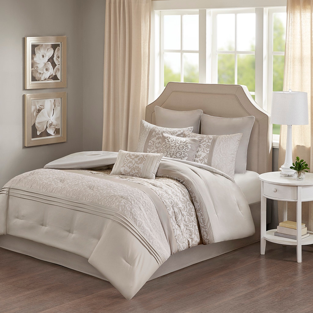 Hampton Hill Bedding Ramsey Embroidered 8 Piece Comforter Set 5DS10-0049