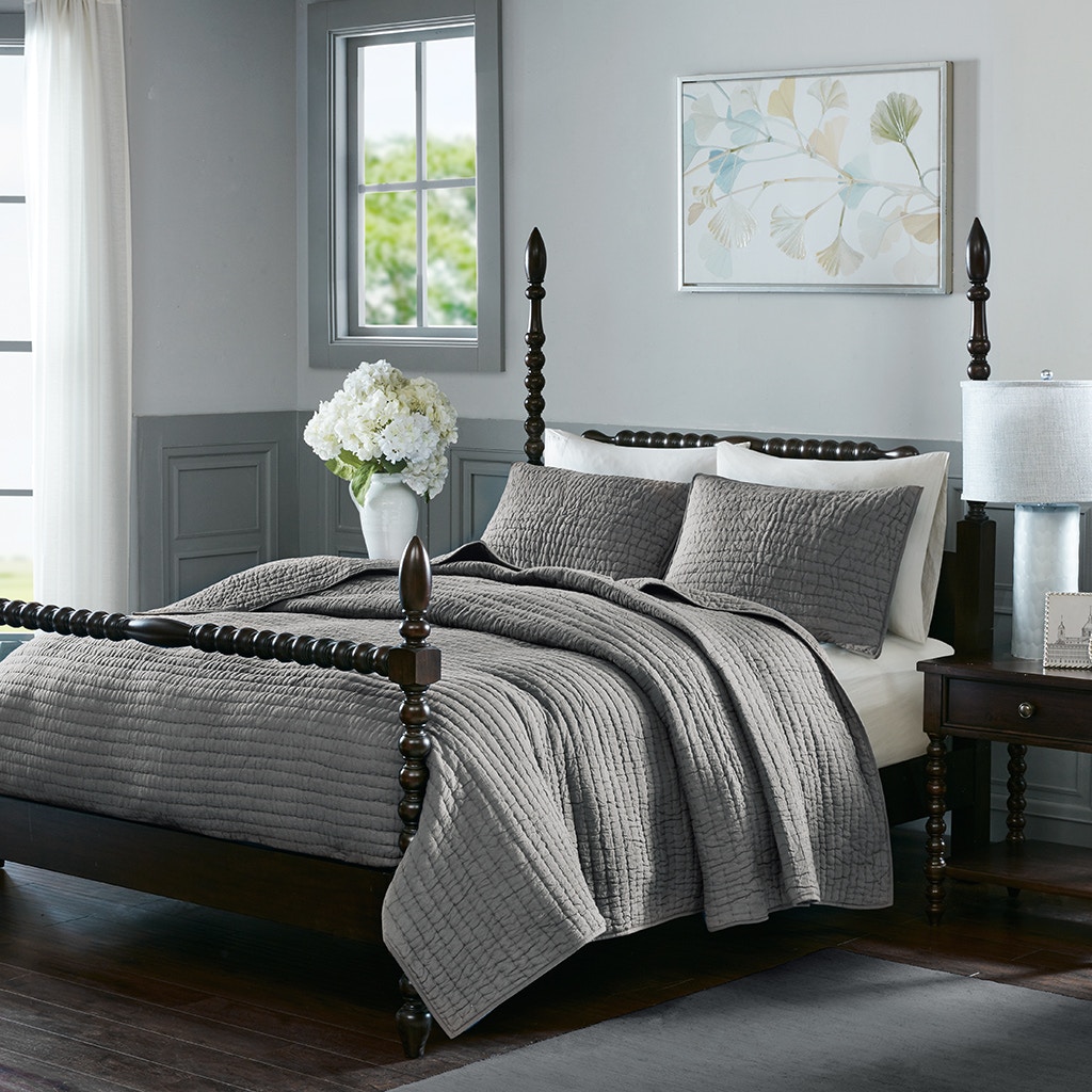 Hampton Hill Bedding Serene 3 Piece Hand Quilted Cotton Quilt Set MPS13-272
