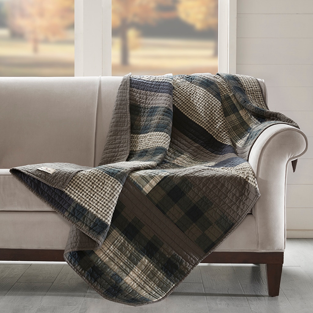 Hampton Hill Bedding Winter Plains Quilted Throw WR50-1784