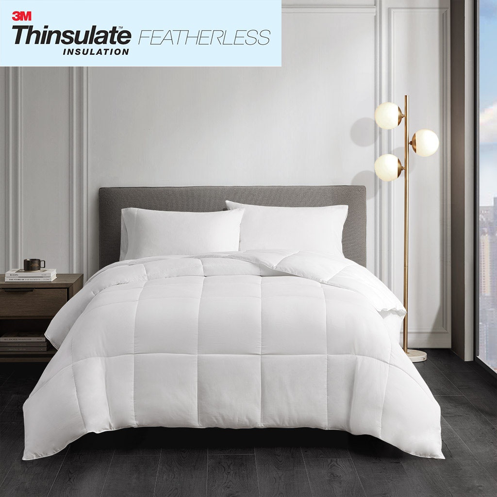 Hampton Hill Bedding Year Round Warmth Cotton Down Alternative Featherless Comforter BASI10-0291