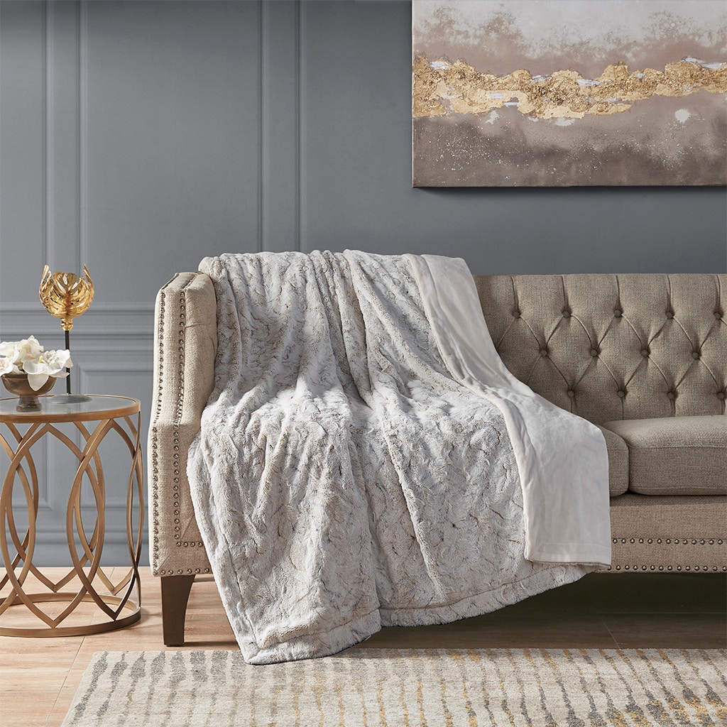 Hampton Hill Bedding Zuri Oversized Faux Fur Throw MP50-6233