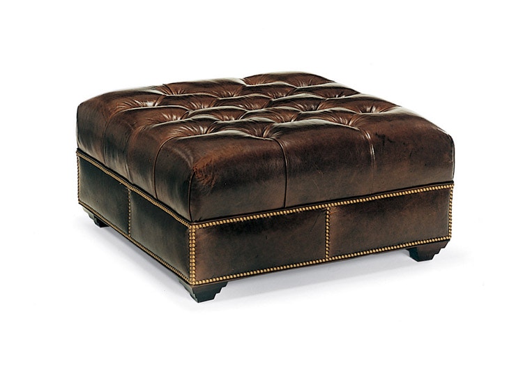 Hancock and Moore Campaign Cocktail Ottoman 72