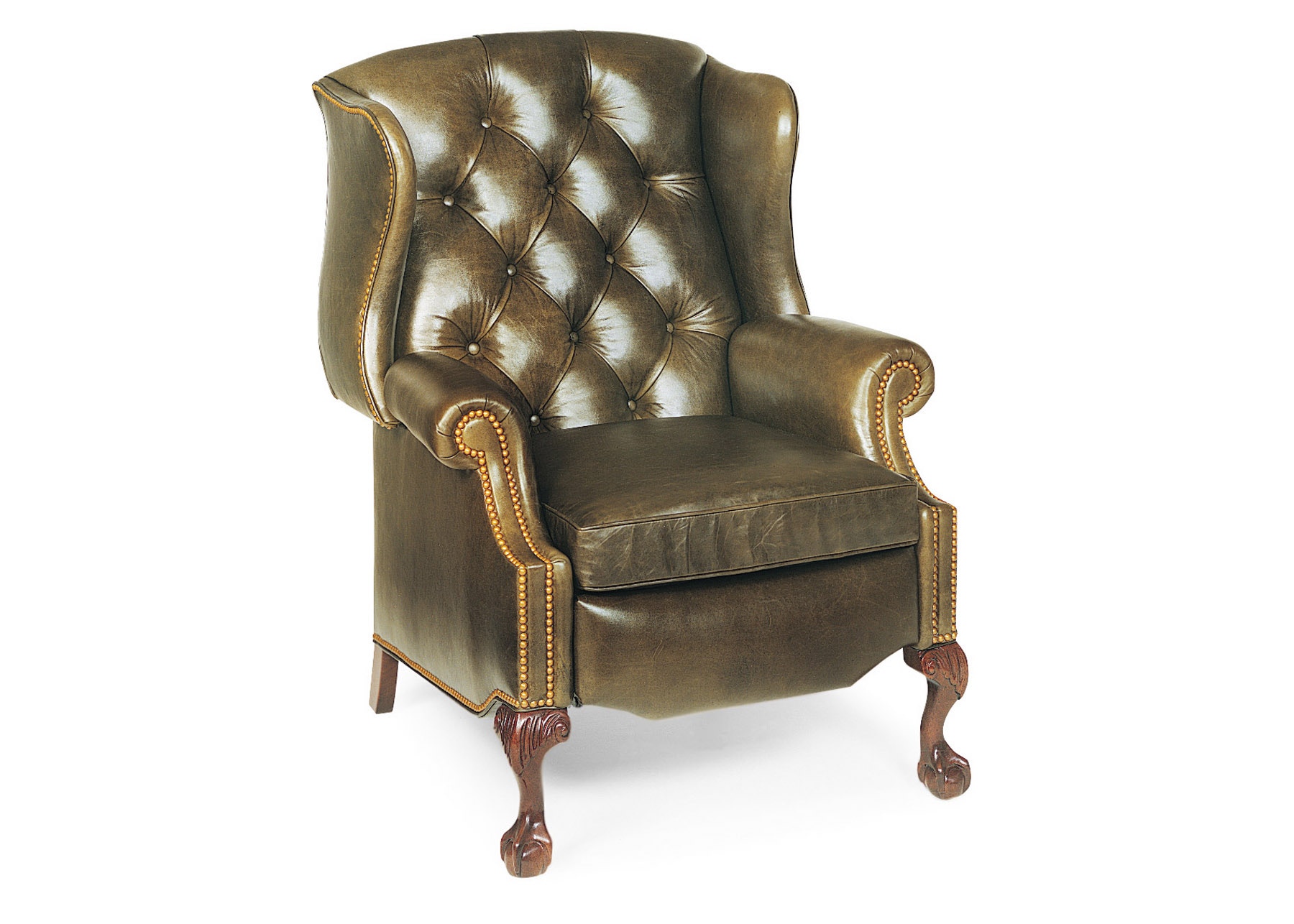 Hancock and Moore Sterling Tufted Wing Chair Recliner 1013