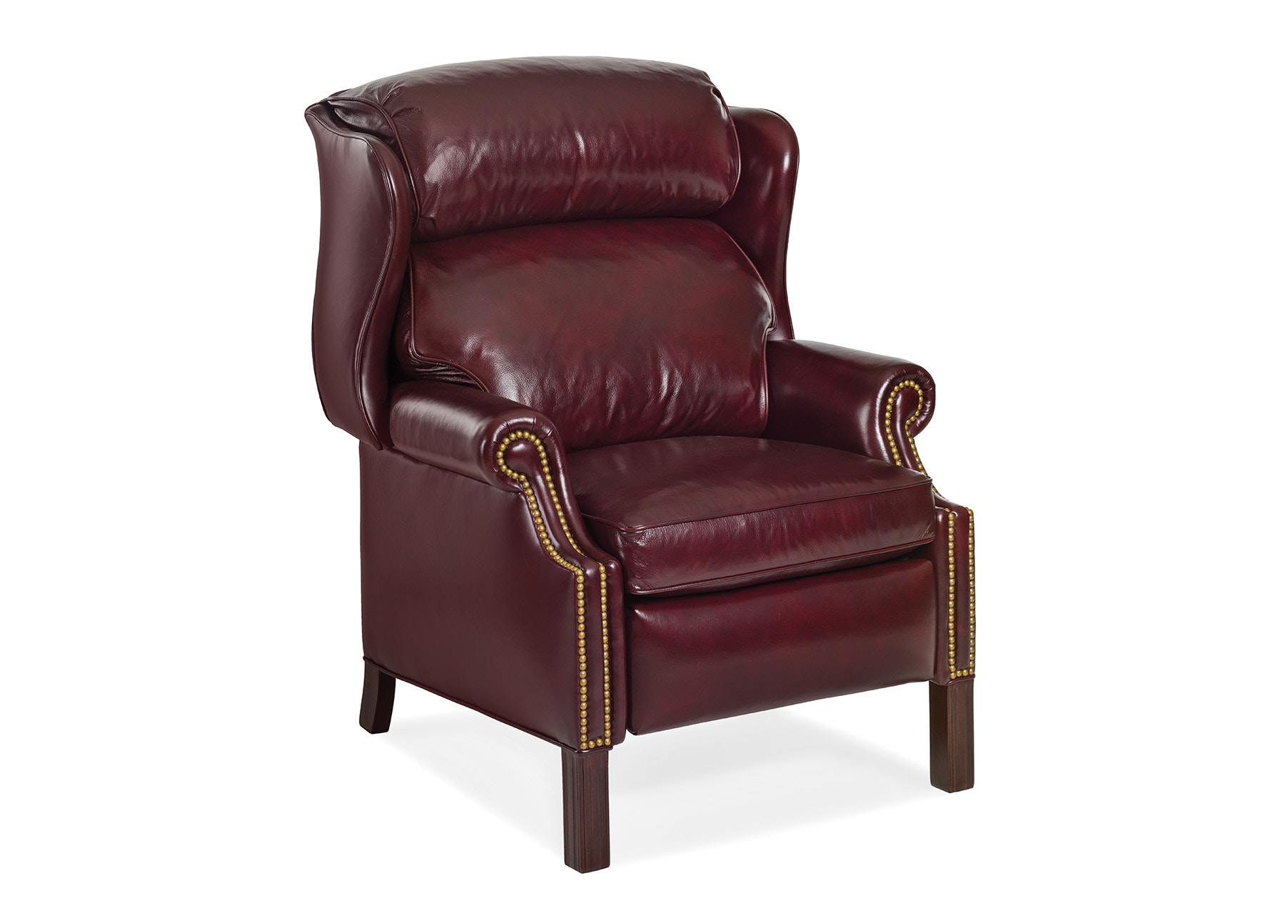 Hancock and Moore Woodbridge Chippendale Wing Chair Recliner 1021