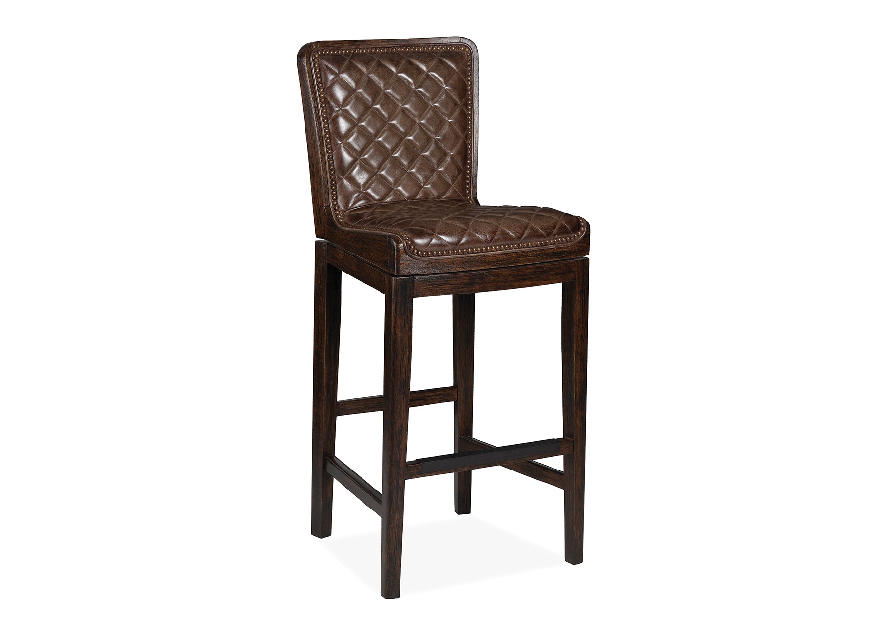 Hancock and Moore Mirad Quilted Swivel Counter Stool 149-24-Q