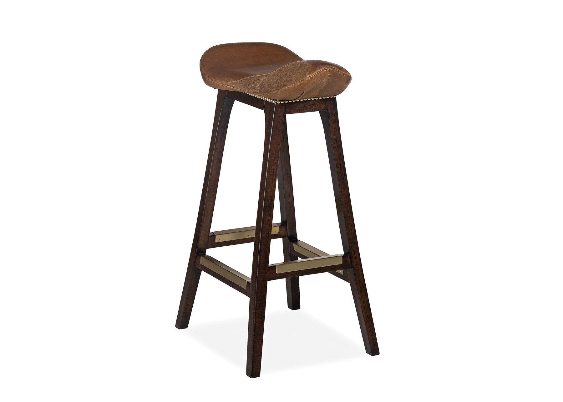 Hancock and Moore English Saddle Bar Stool 209-30