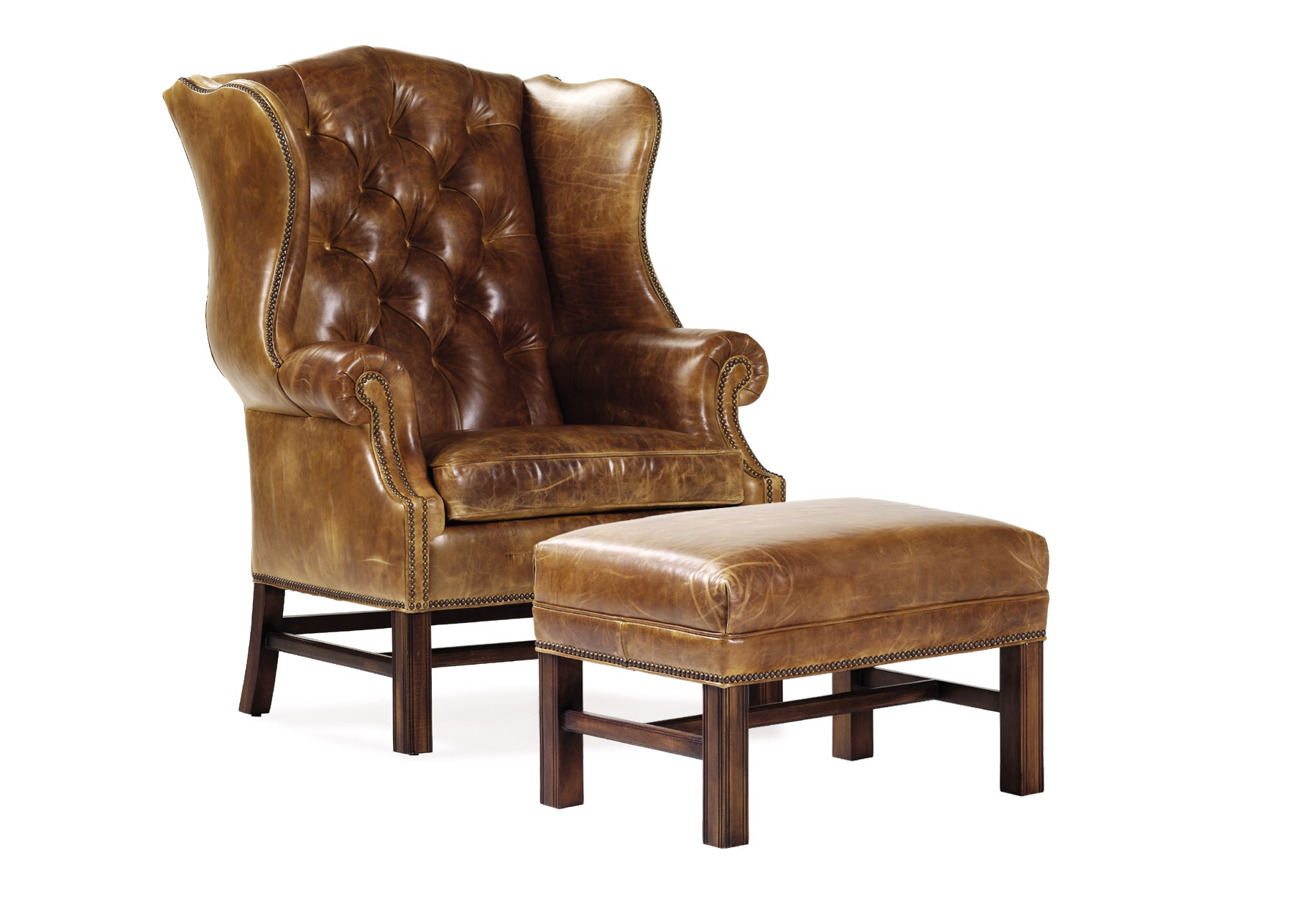 Hancock and Moore East Bay Tufted Wing Chair 4542