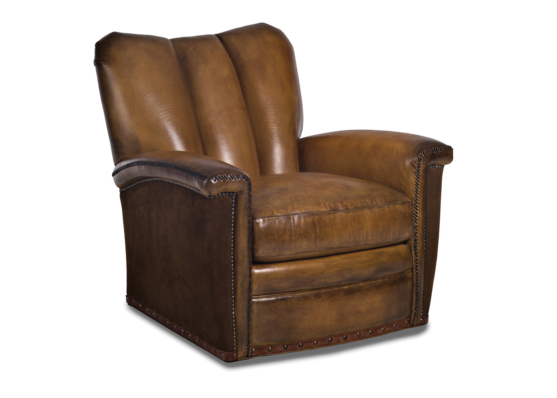Hancock and Moore Tulip Channel Back Swivel Chair 6121-C-S