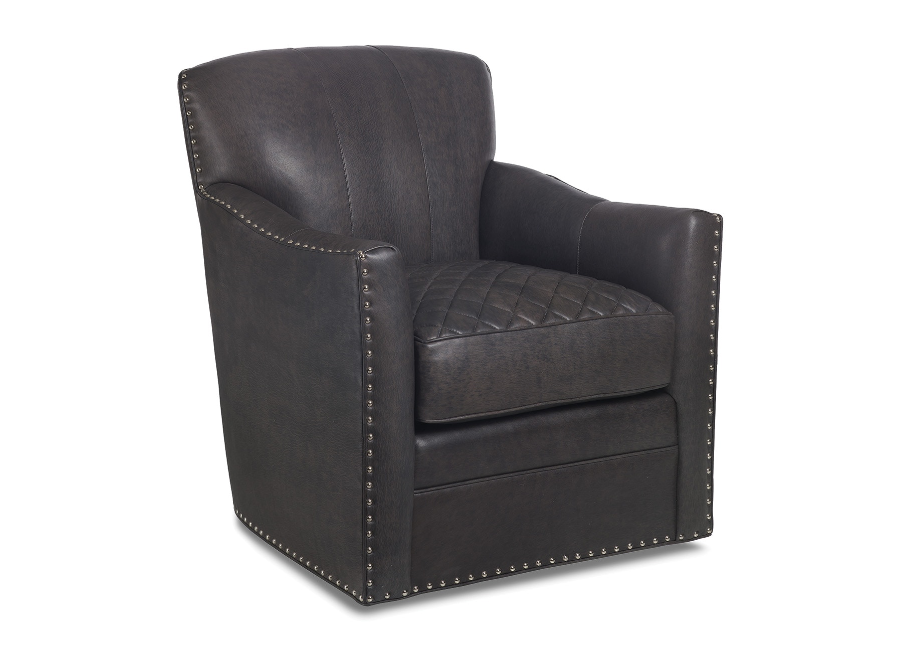 Hancock and Moore Parker Quilted Swivel Chair 6195-S-Q