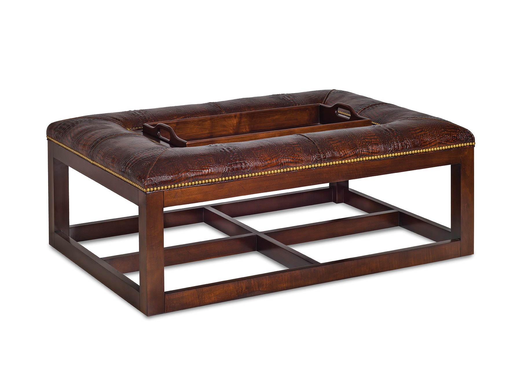 Hancock and Moore Newell Rectangular Cocktail Ottoman 6337