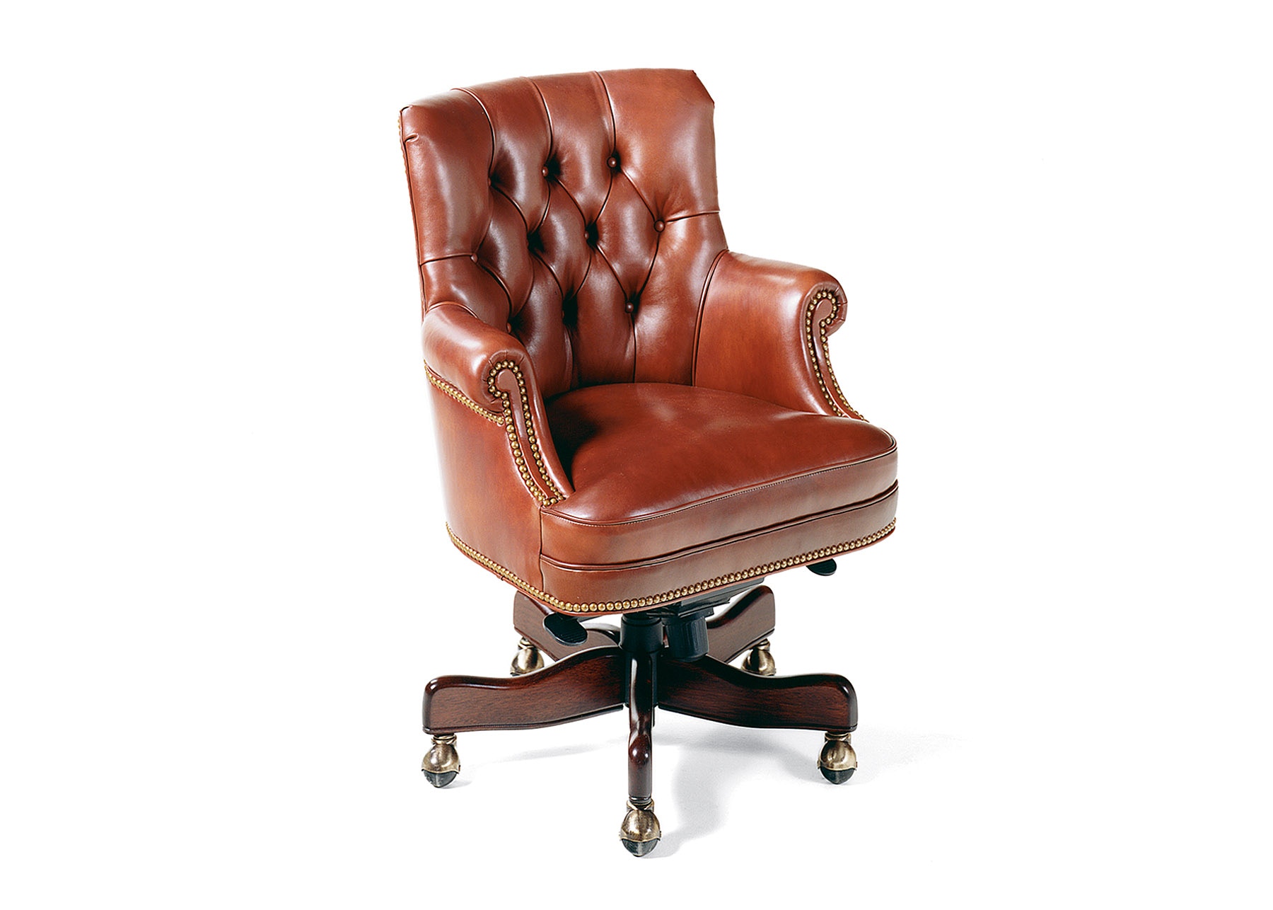 Hancock and Moore Fremont Tufted Swivel Tilt Chair 8911ST-PL