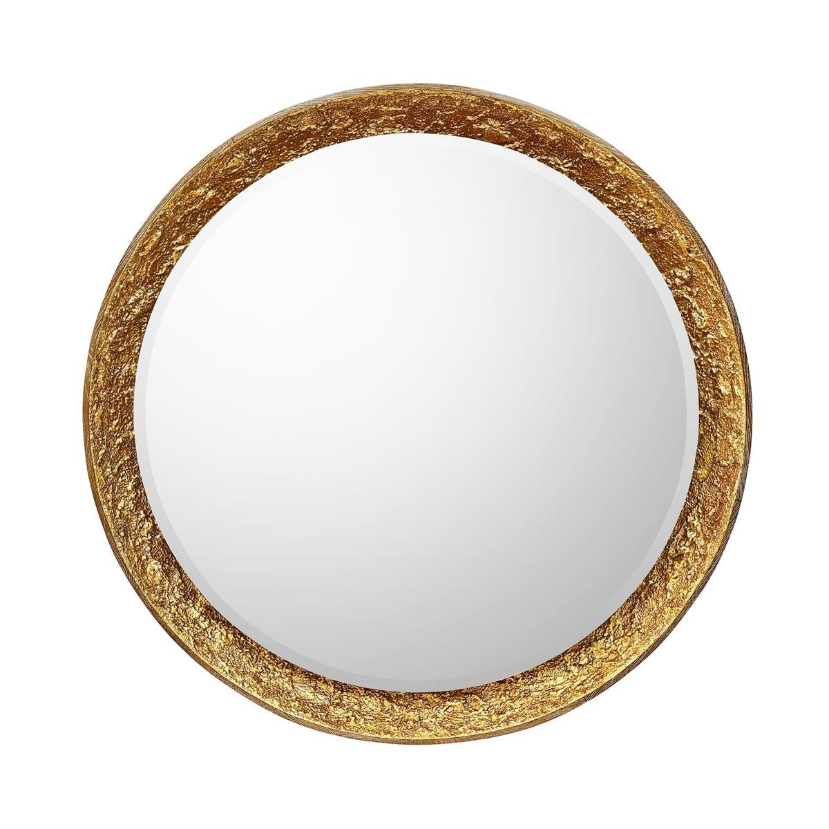 John Richard Gilded Oak Mirror, Round JRM-1428