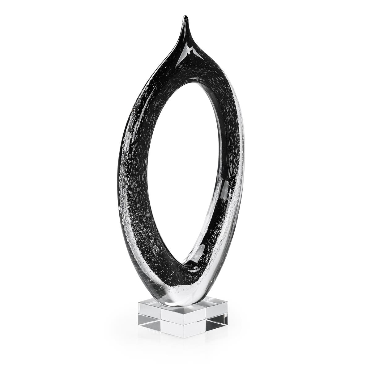 John Richard Loop Sculpture, Large Black JRA-15609