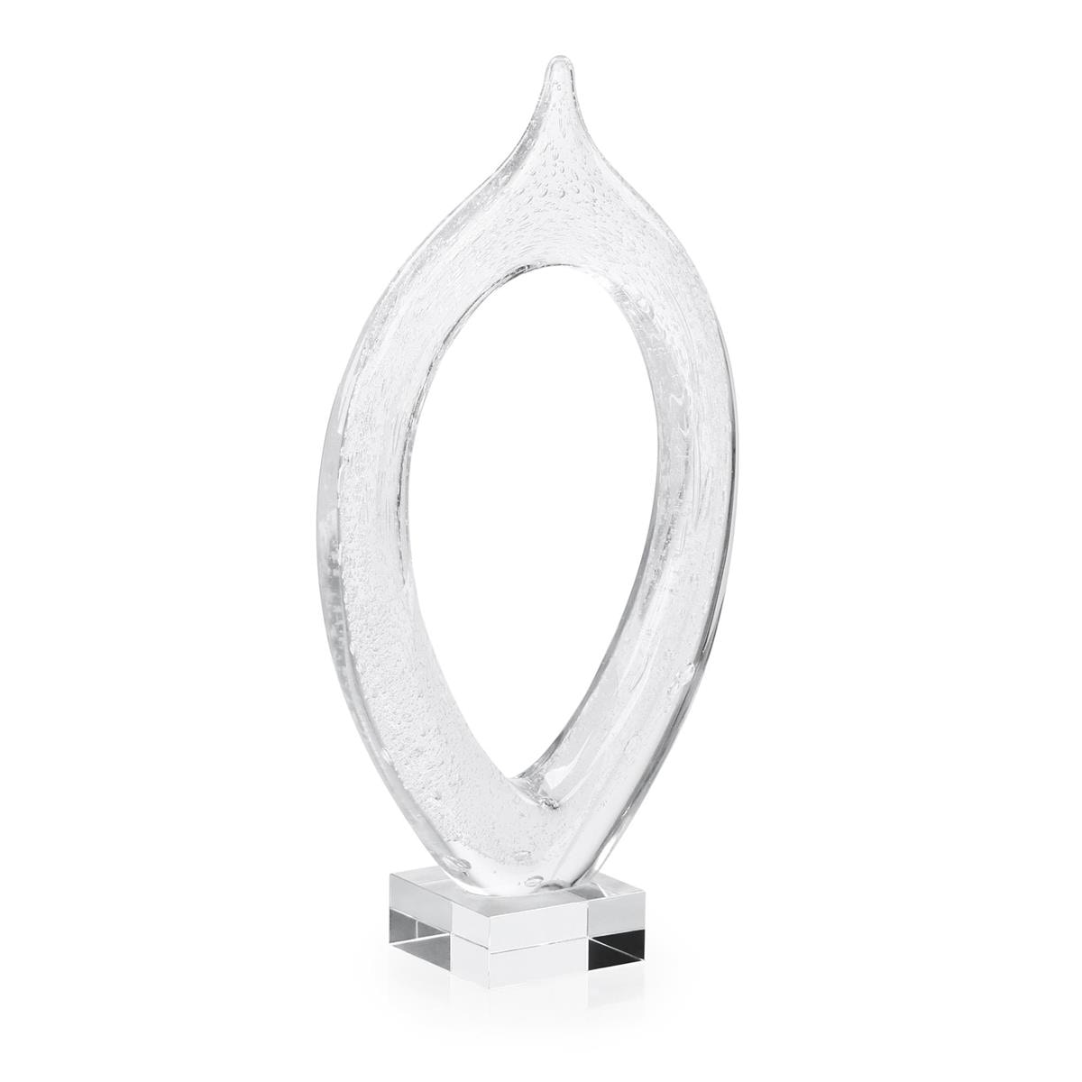 John Richard Loop Sculpture, Large Clear JRA-15612