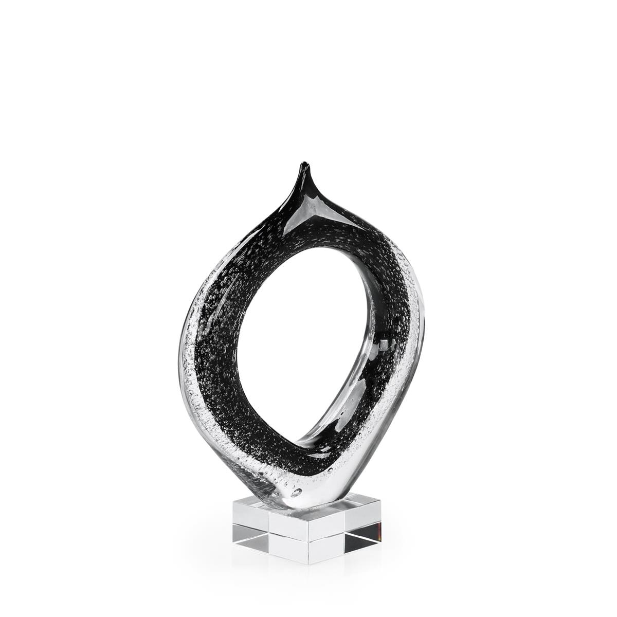 John Richard Loop Sculpture, Medium Black JRA-15610