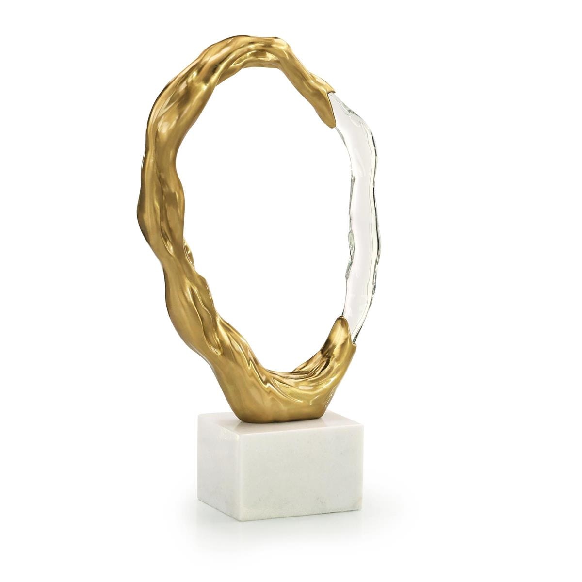 John Richard Metallic Ice Sculpture, Large Brass JRA-15617