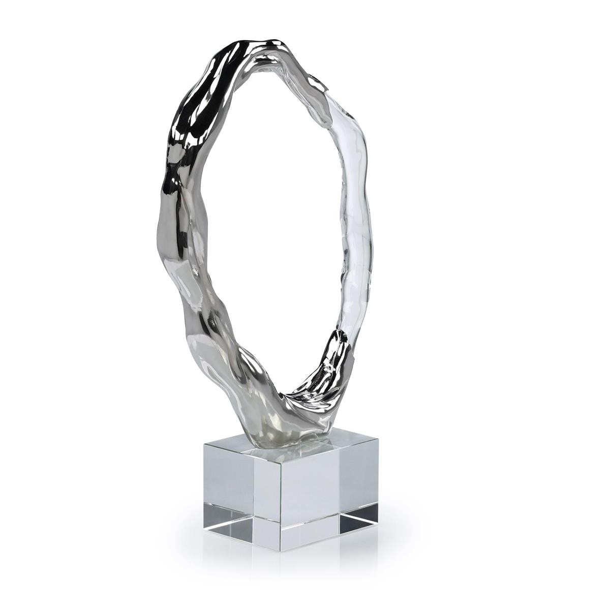 John Richard Metallic Ice Sculpture, Large Nickel JRA-15618