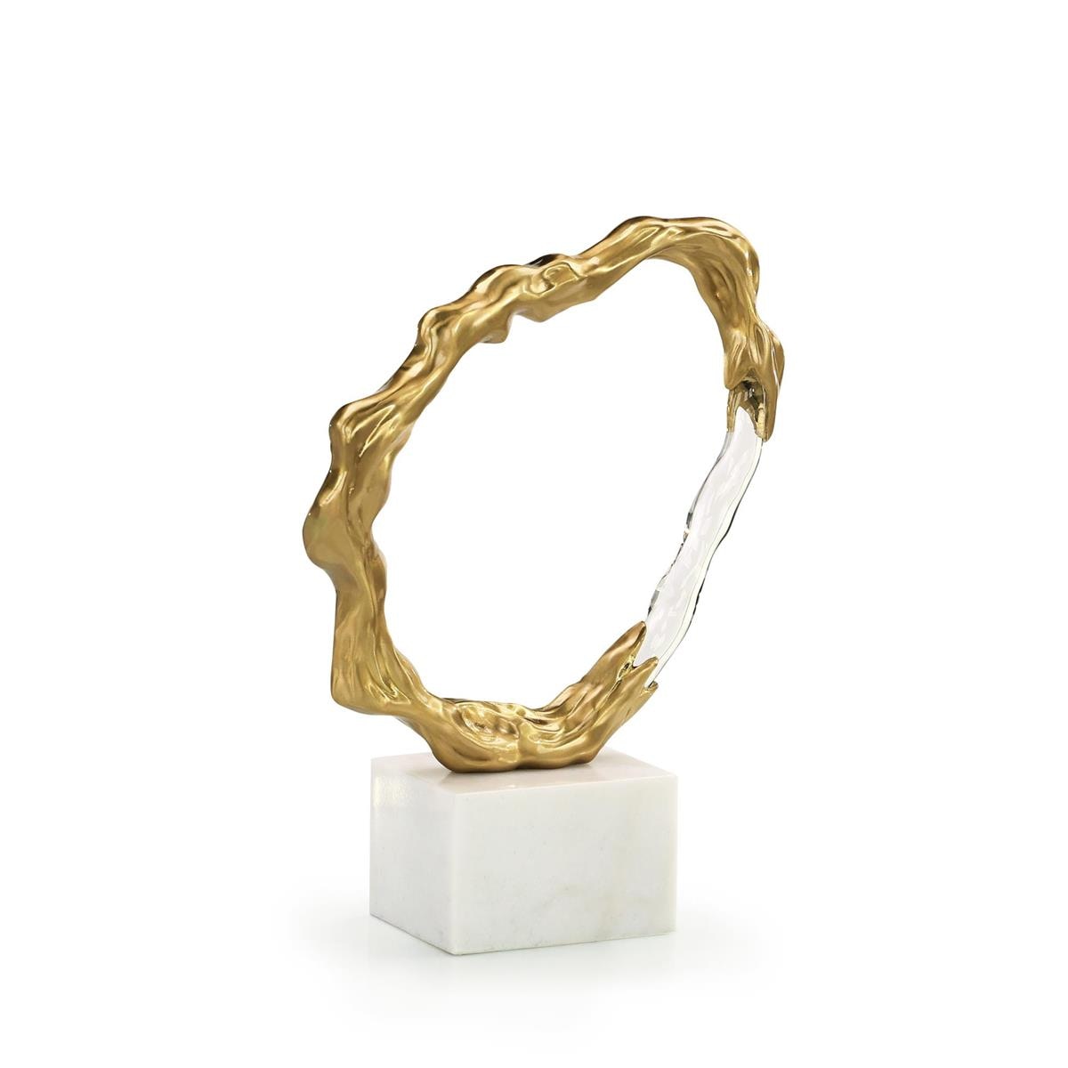 John Richard Metallic Ice Sculpture, Small Brass JRA-15619