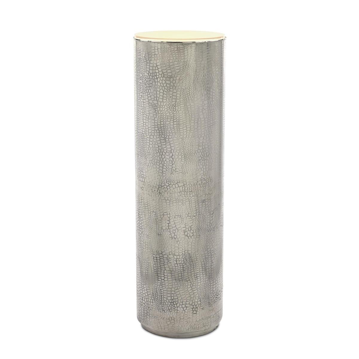 John Richard Silver Serpent Lighted Pedestal JFD-0450