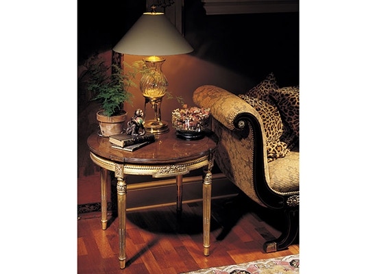 Karges Furniture Directoire Round Lamp Table 30D K4113