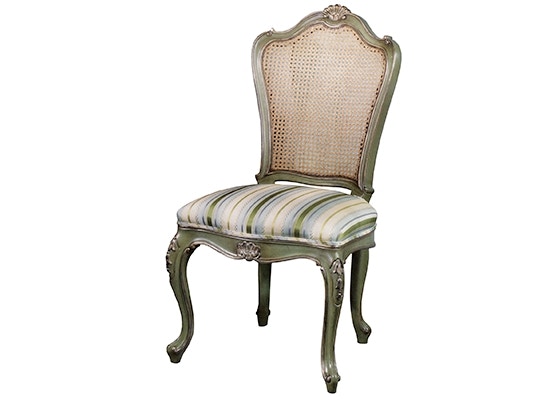 Karges Furniture Louis XV Side Chair with Carved Crown K4840